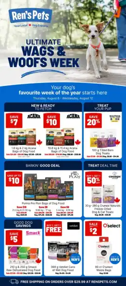 Ren's Pets Weekly Sale