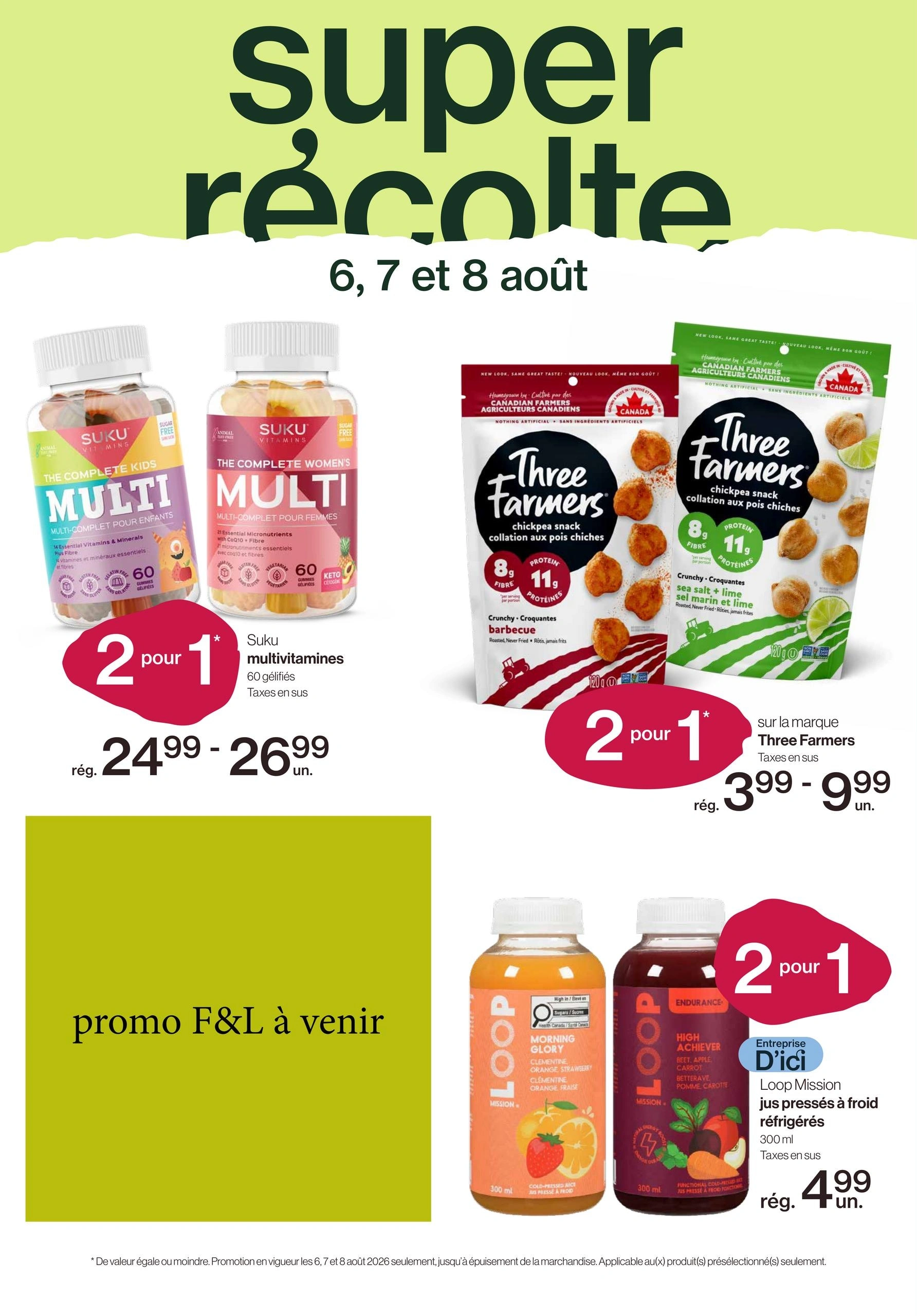Avril Supermarché Santé flyer page 1