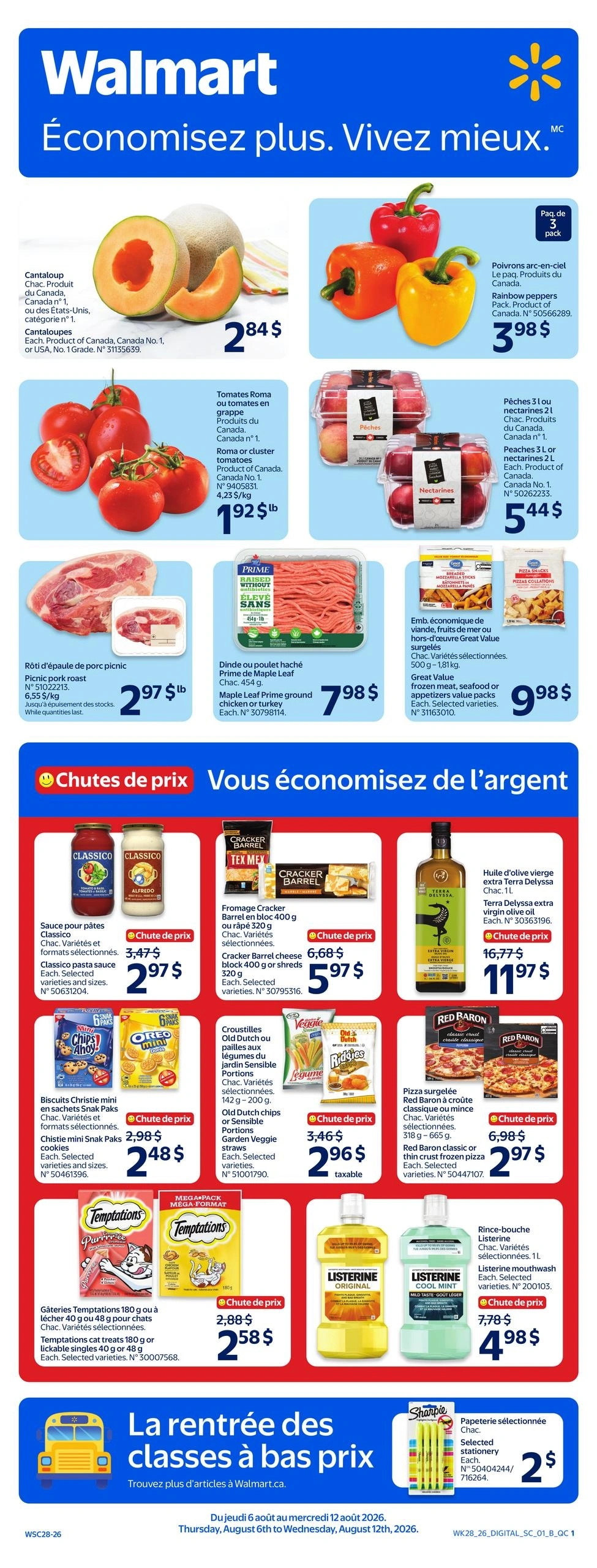 Walmart flyer page 1