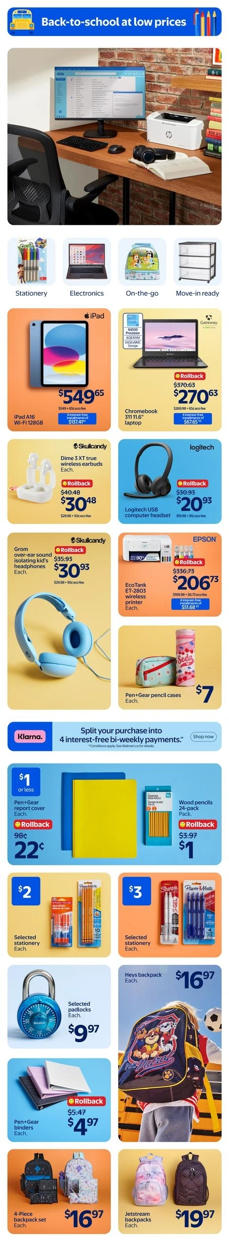 Walmart flyer page 10