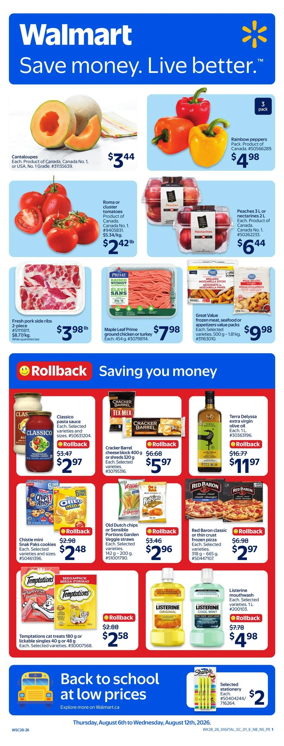Walmart flyer page 1