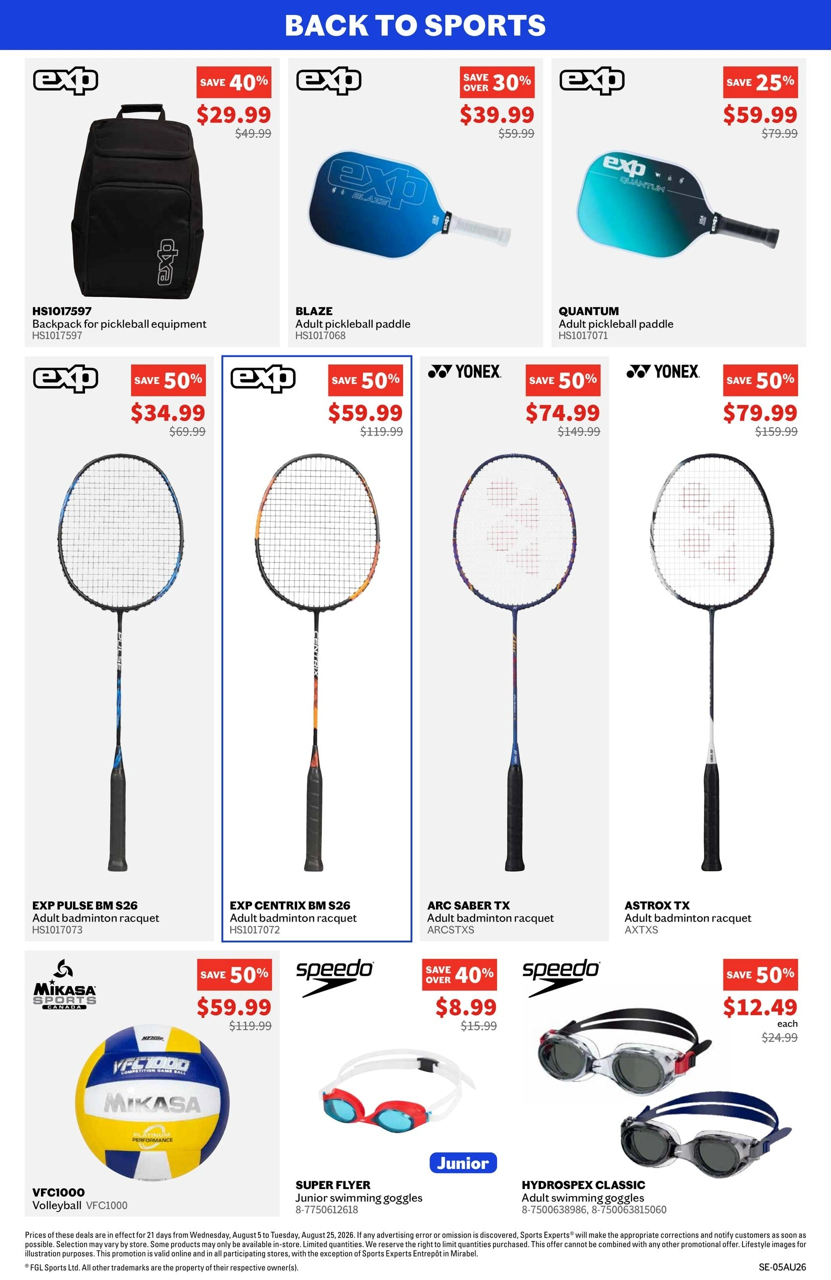 Sports Experts flyer page 7
