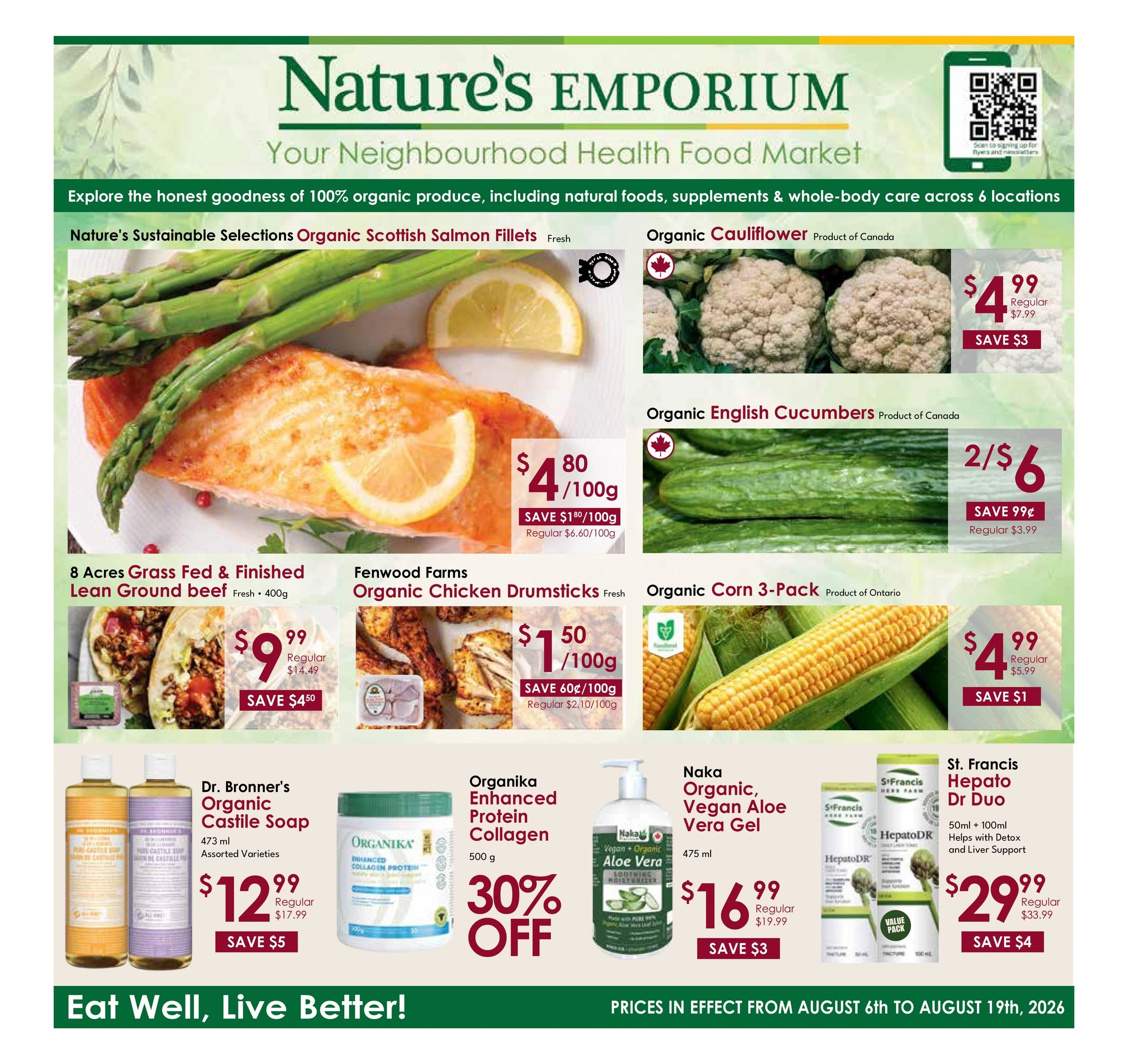 Nature's Emporium flyer page 1