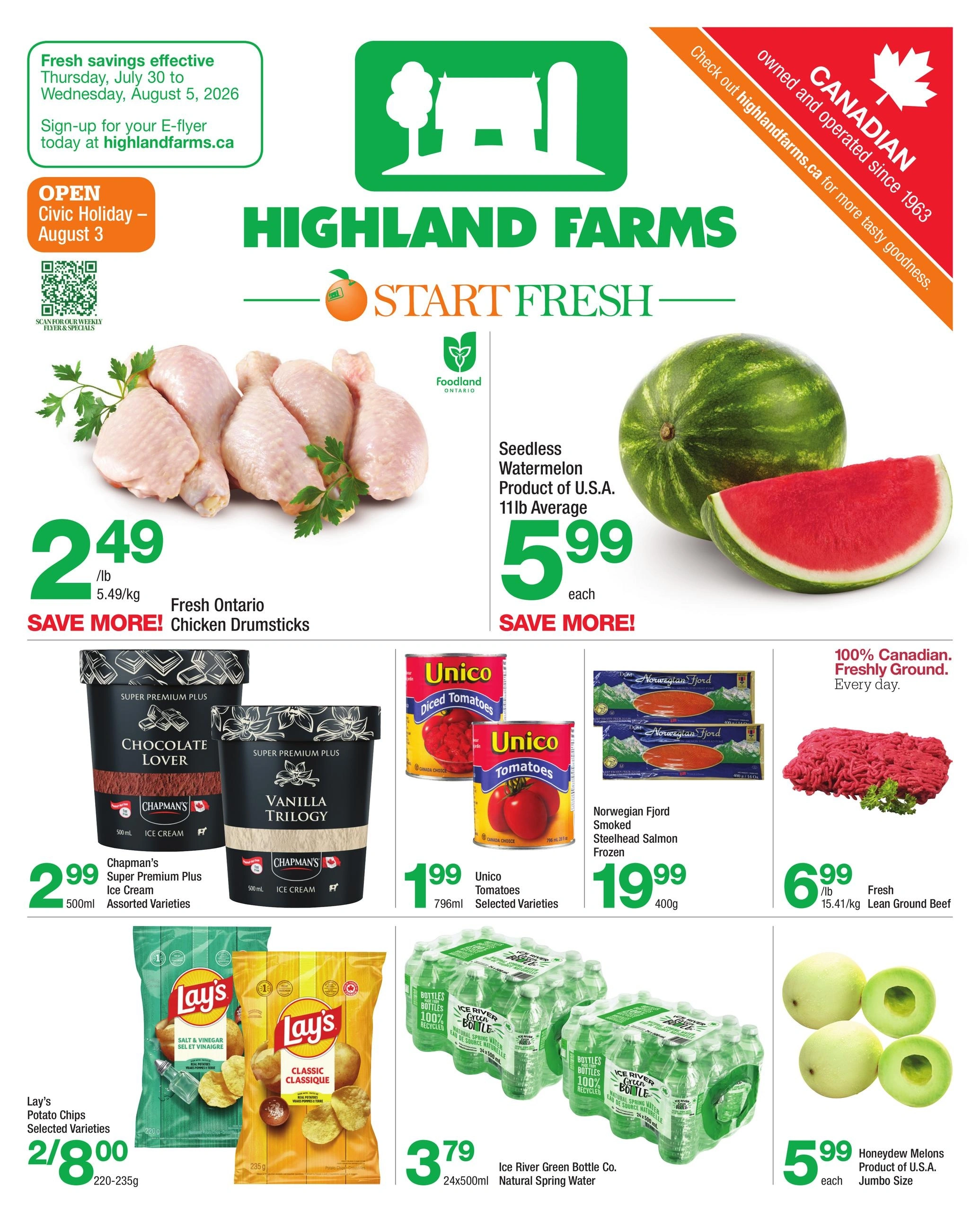 Highland Farms flyer page 1
