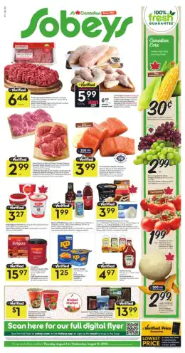 Sobeys Weekly eFlyer 8/06 - 8/12