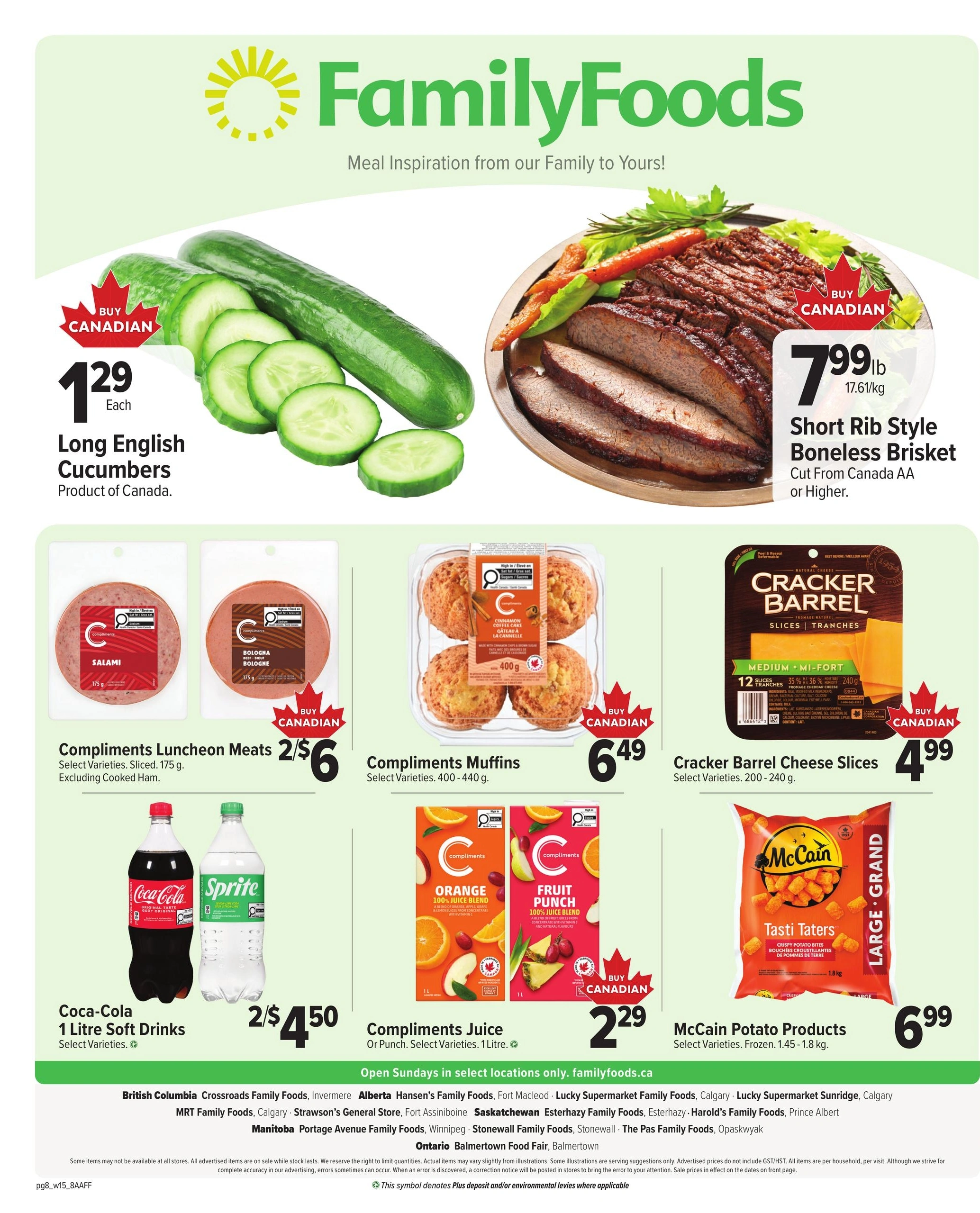 Family Foods flyer page 8