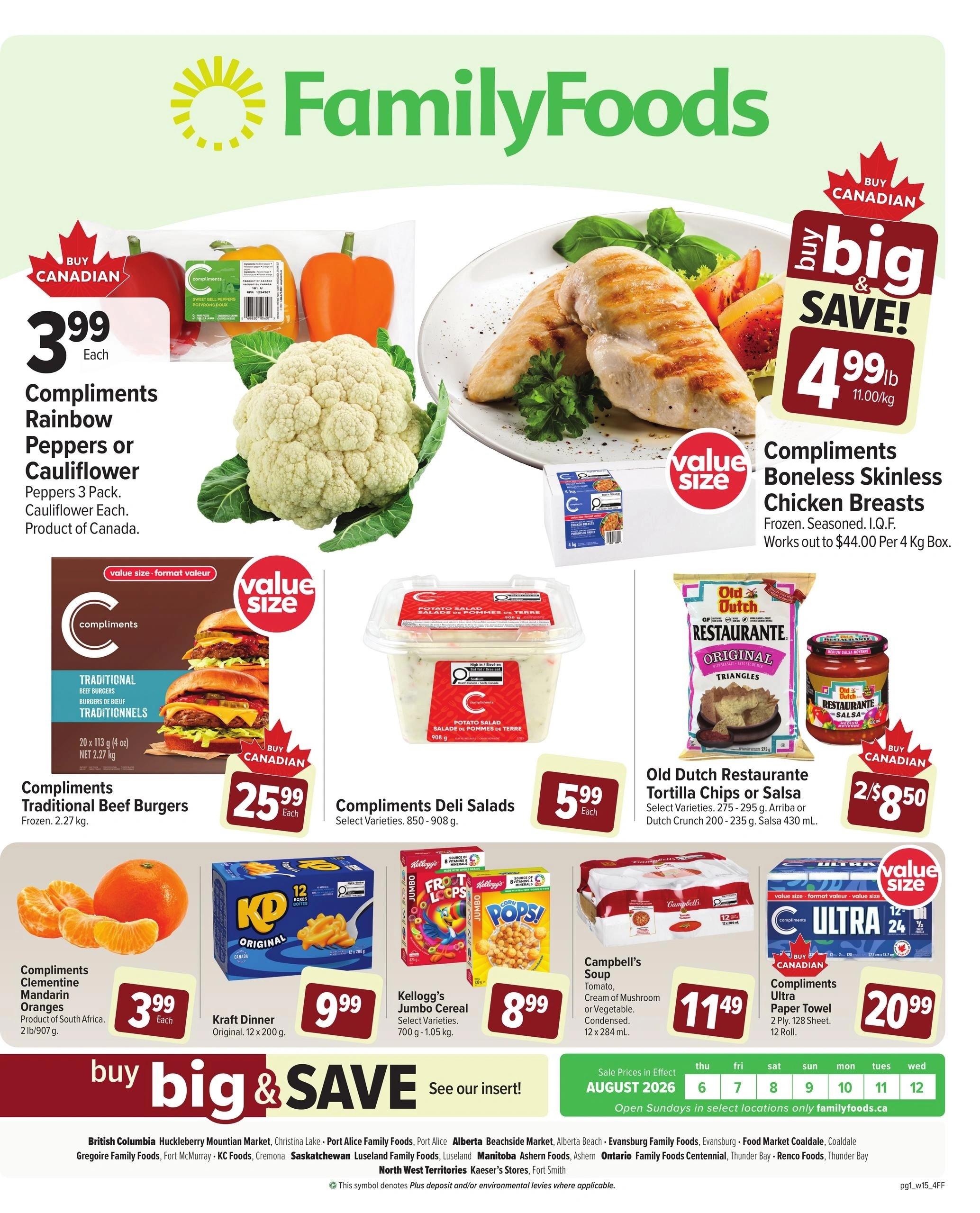 Family Foods flyer page 1