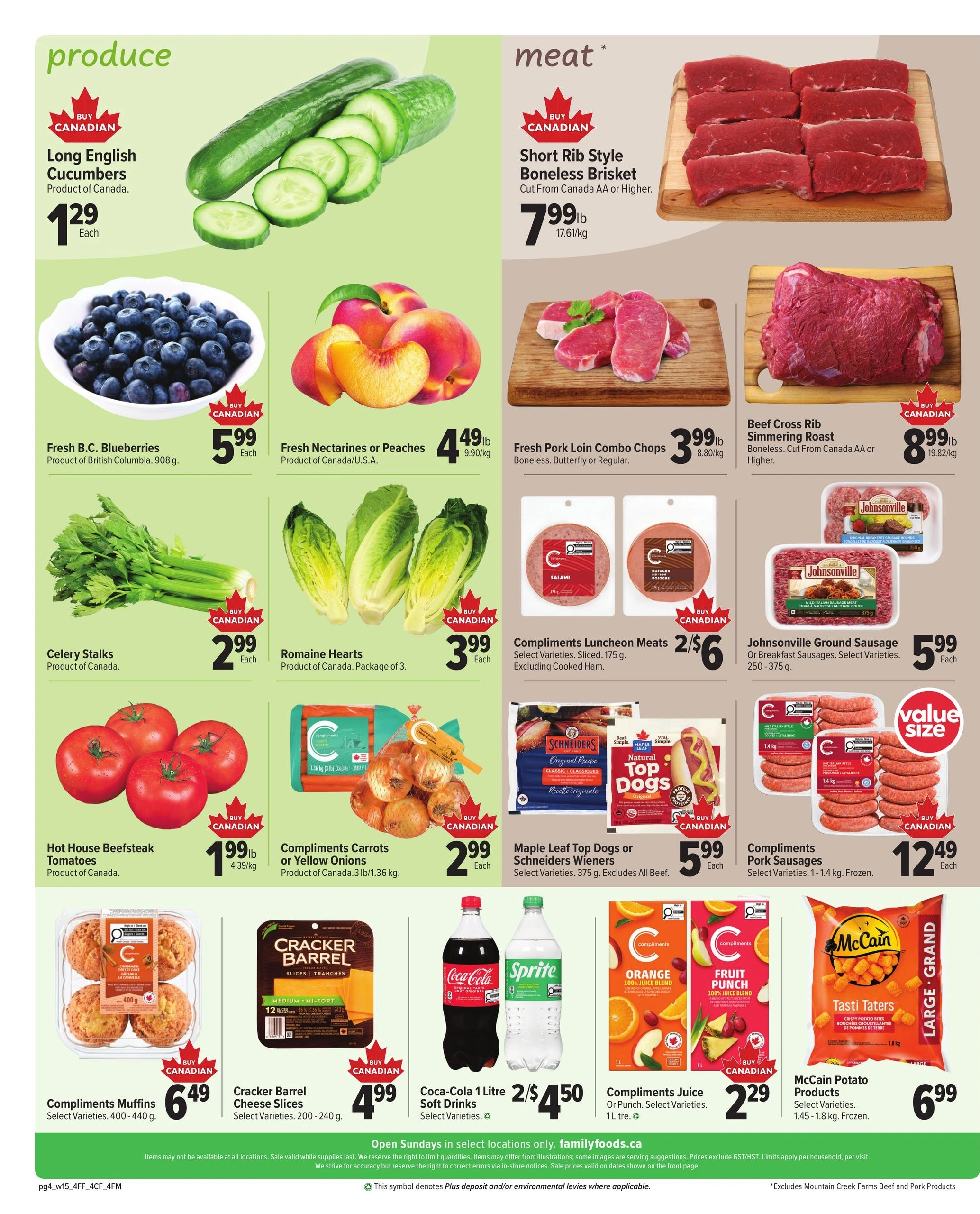 Family Foods flyer page 4