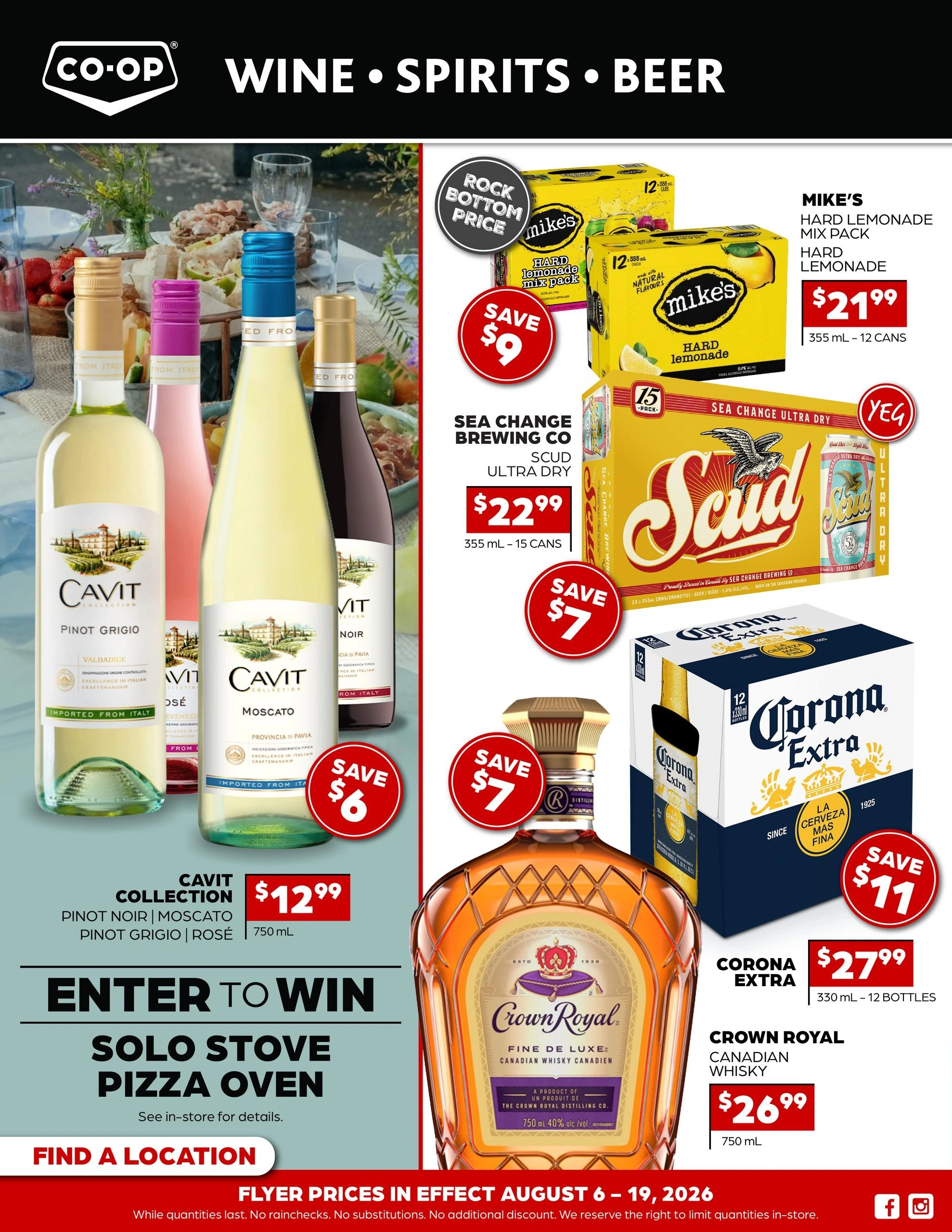 Co-op Liquor flyer page 1