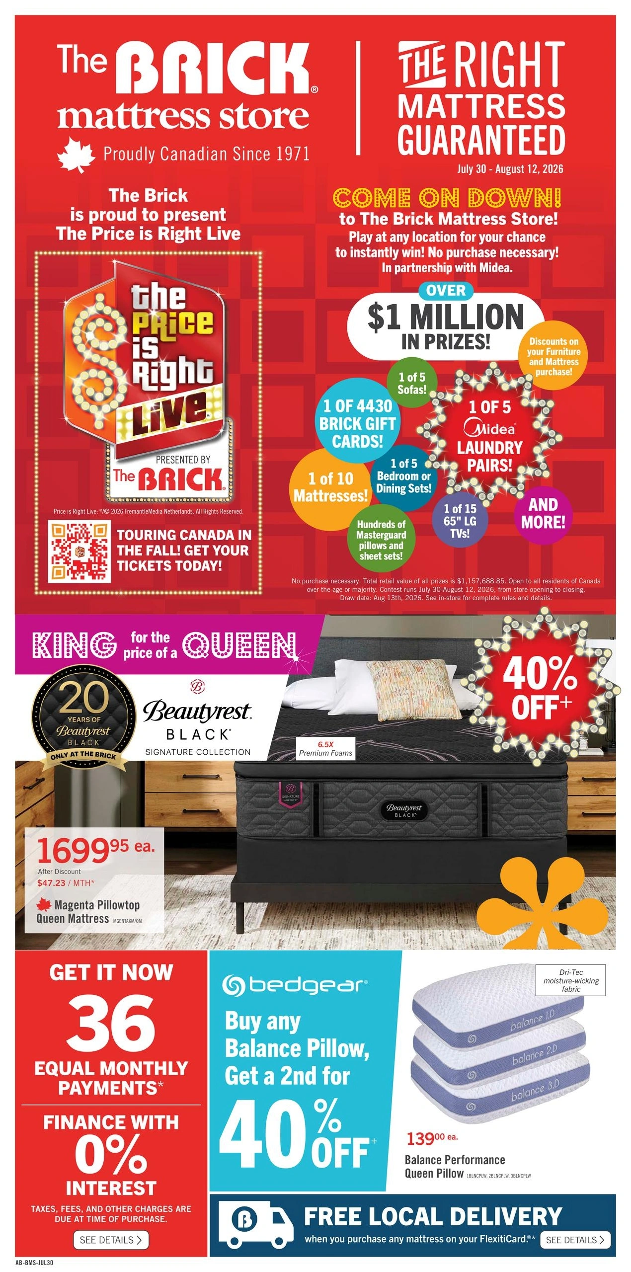 The Brick Mattress Store flyer page 2