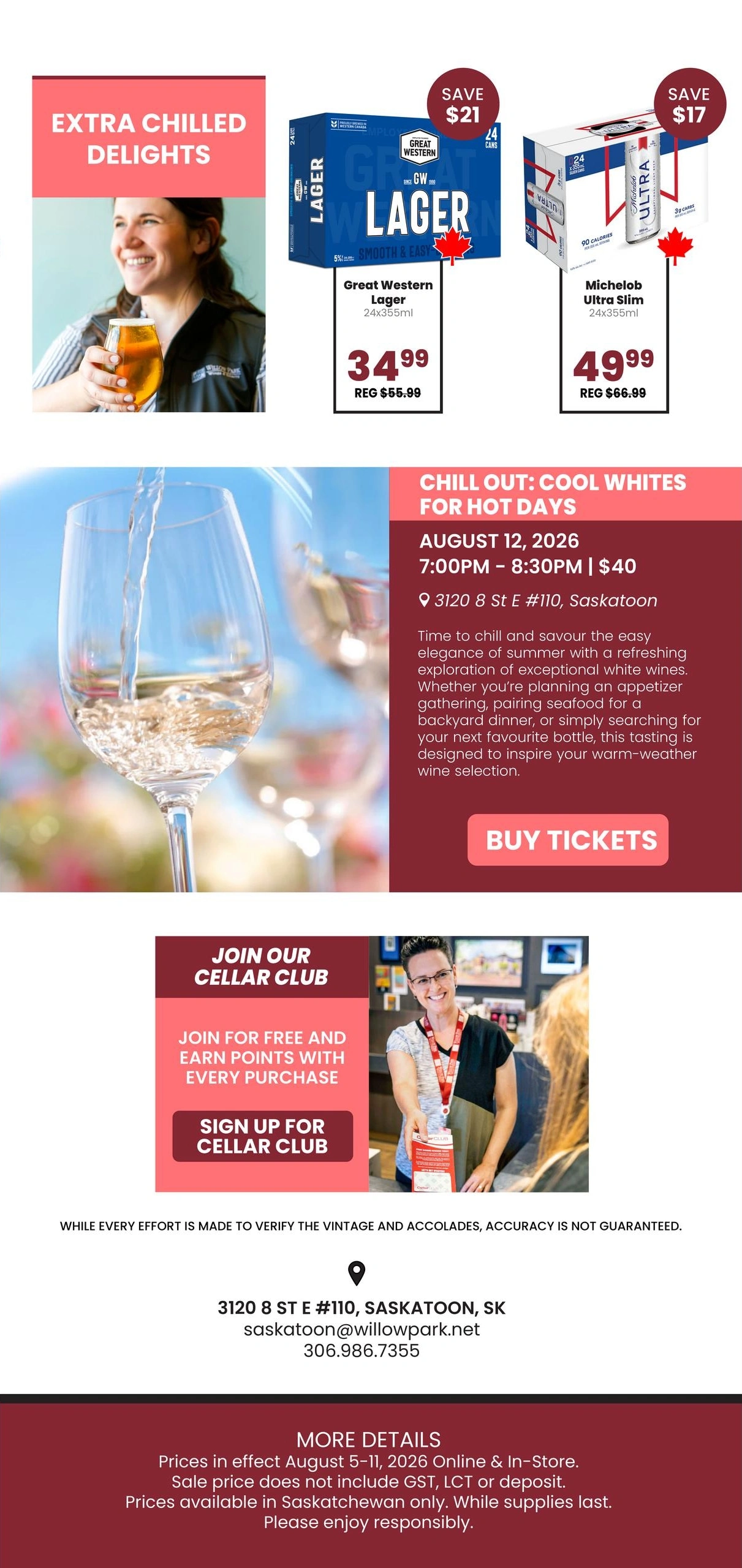 Willow Park Wines & Spirits flyer page 3