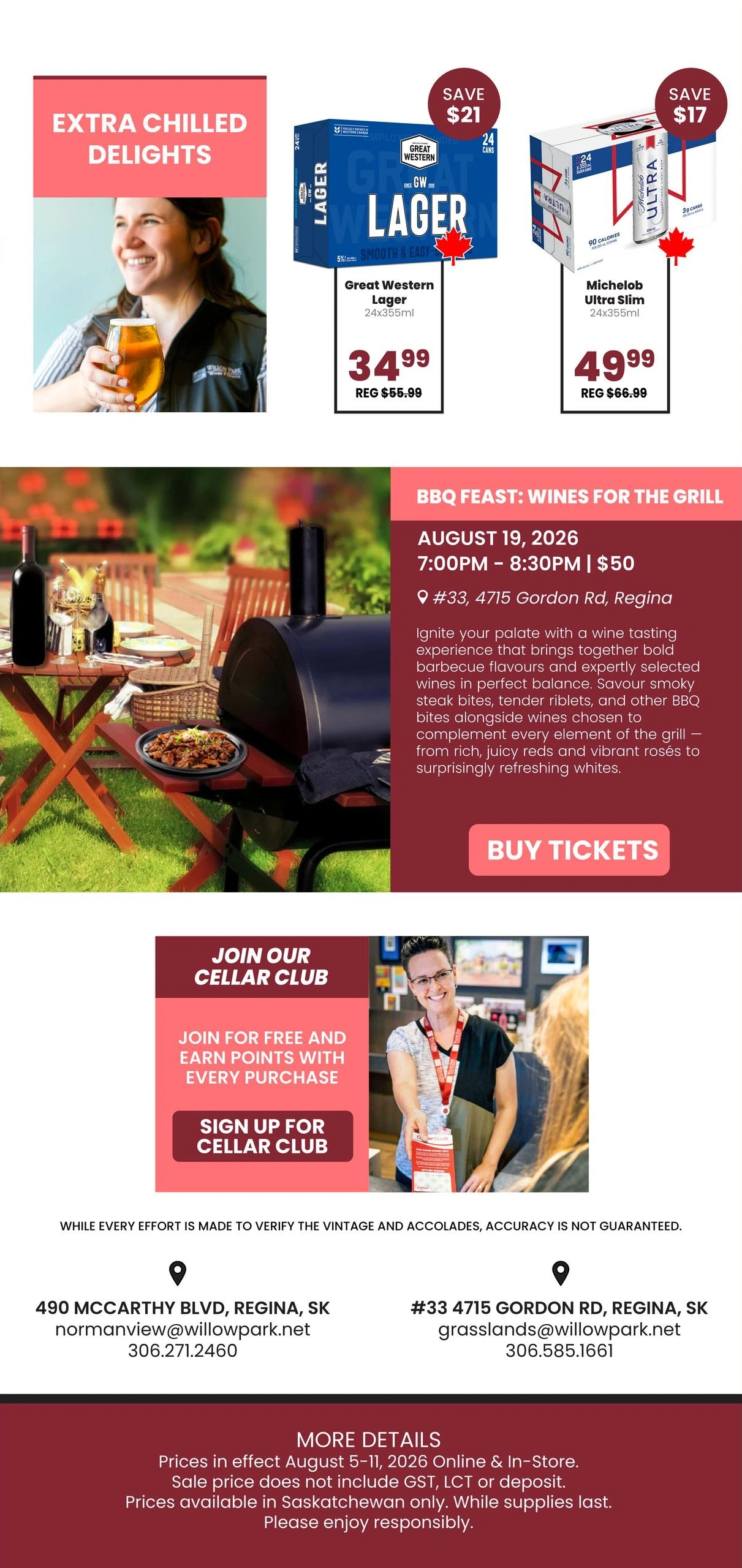 Willow Park Wines & Spirits flyer page 3