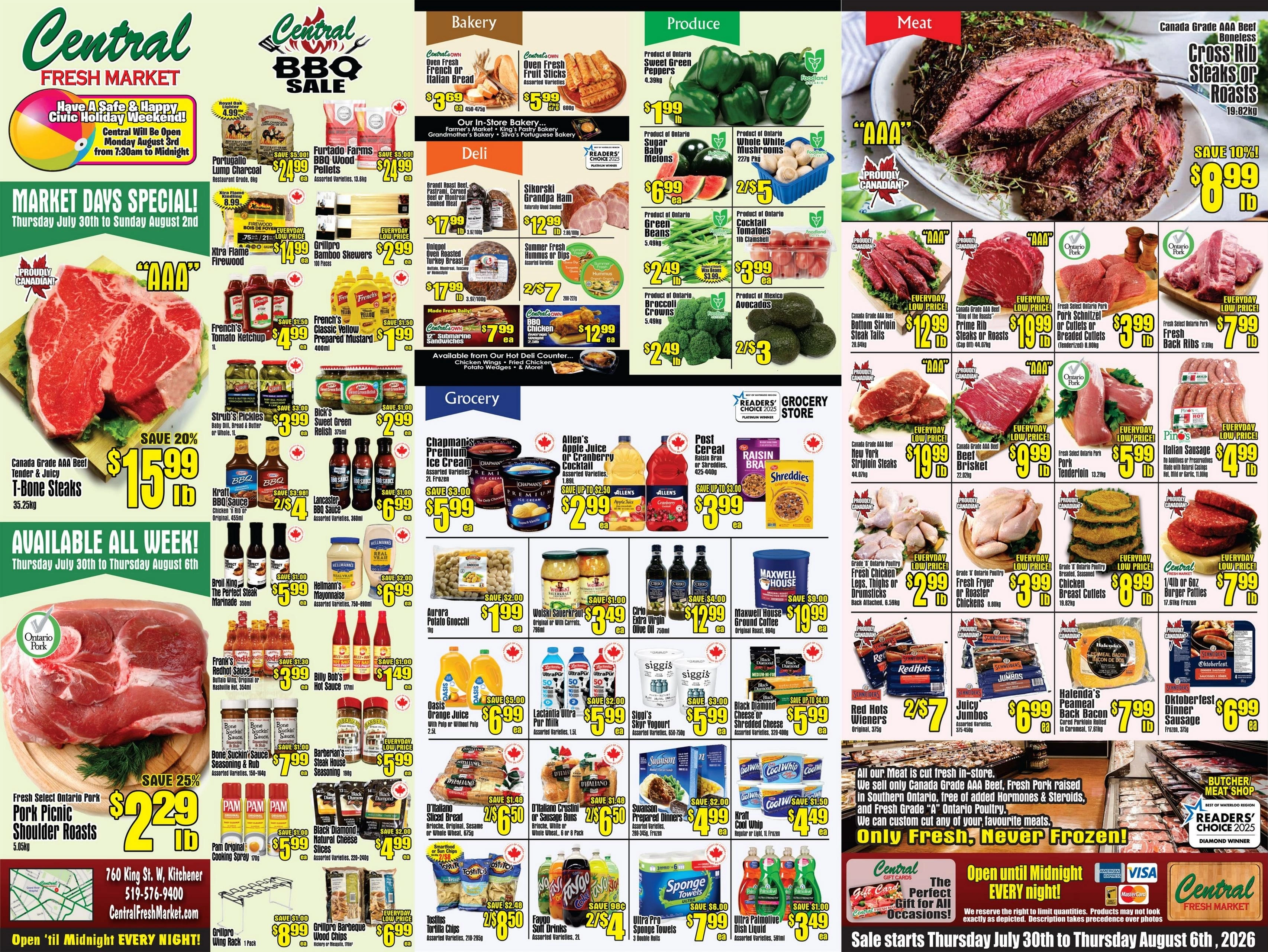 Central Fresh Market flyer page 1