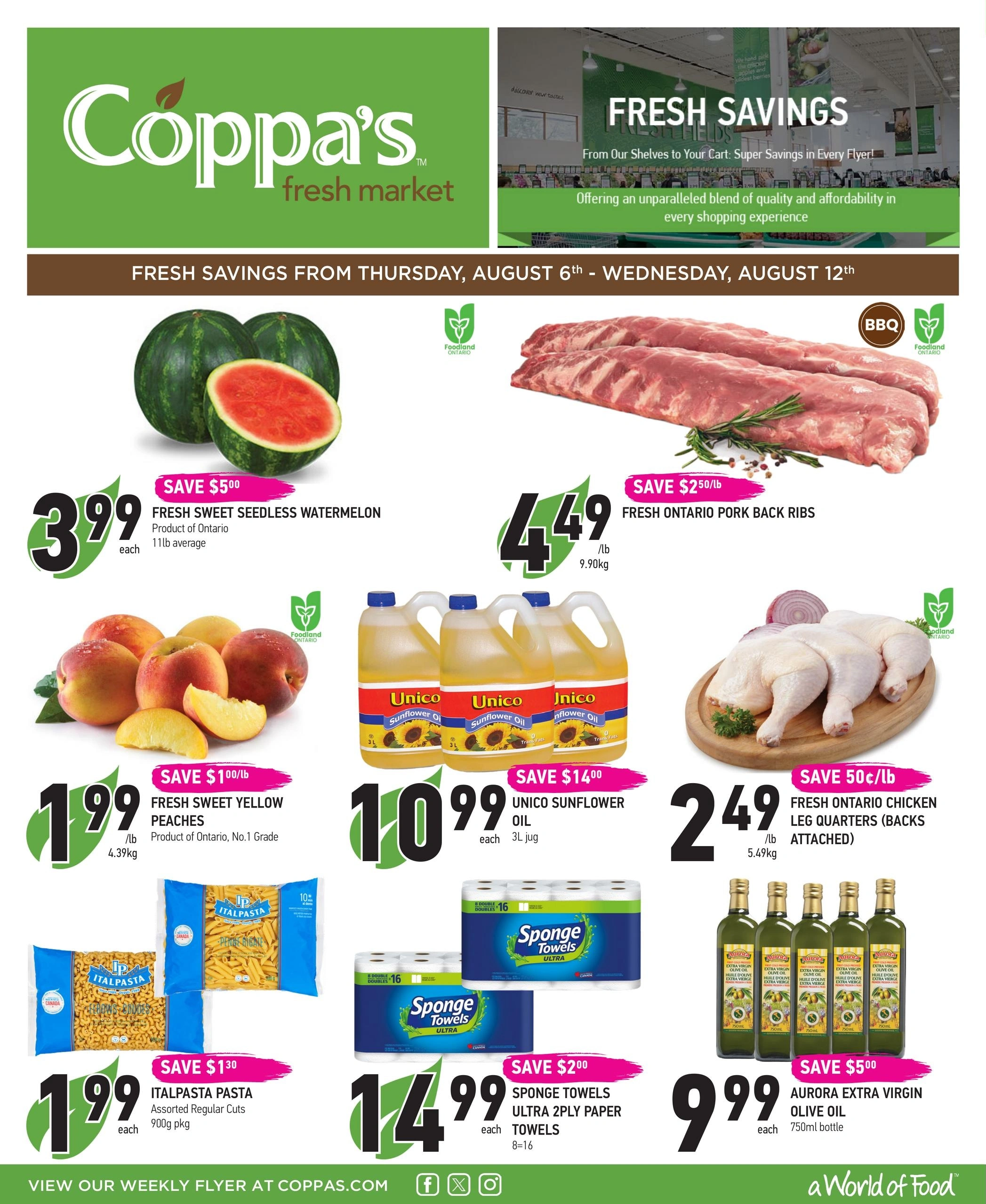 Coppa's Fresh Market flyer page 1