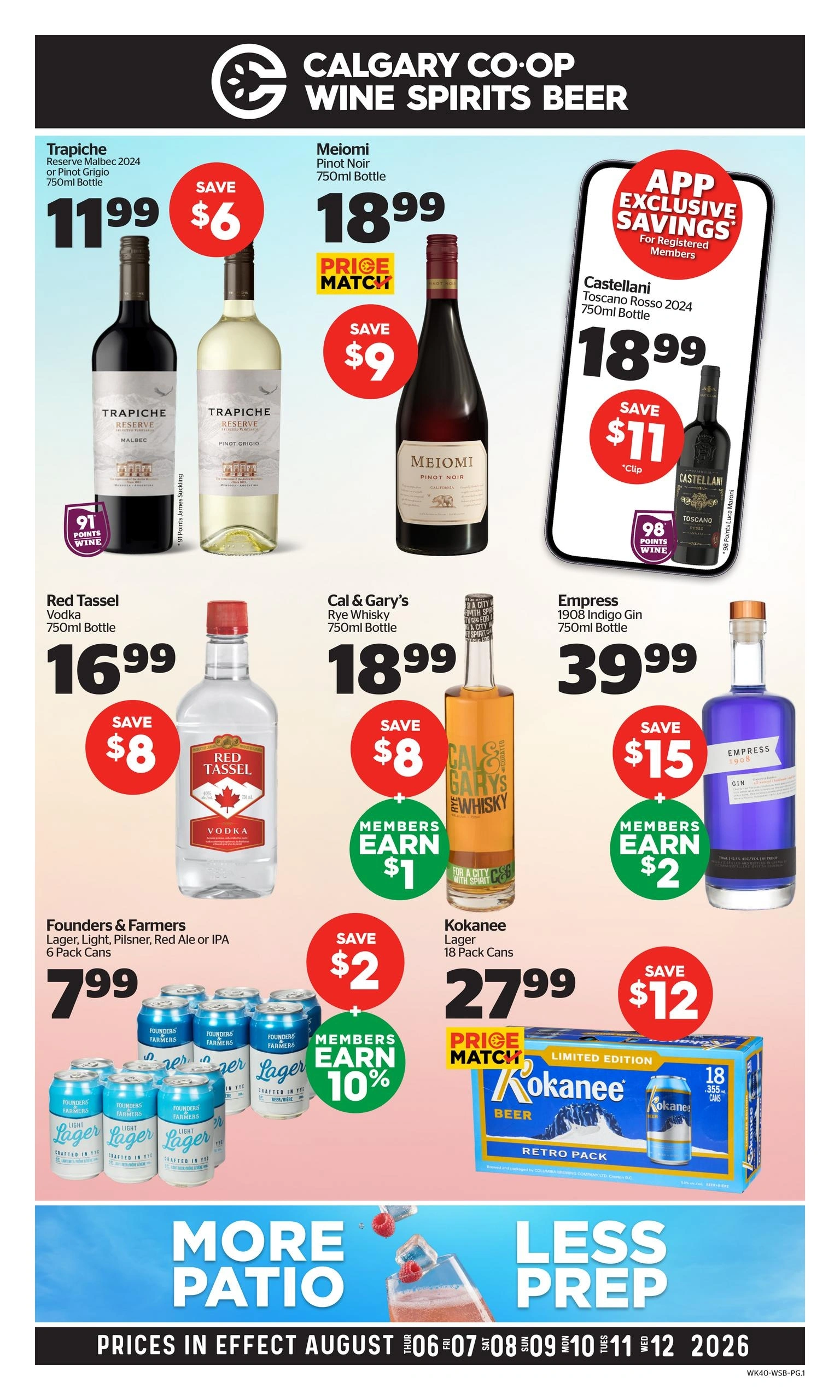 Co-op Wine Spirits Beer Liquor flyer page 1