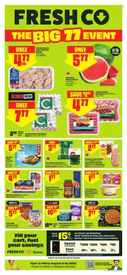 FreshCo FreshCo Weekly eFlyer 08/06 - 08/12