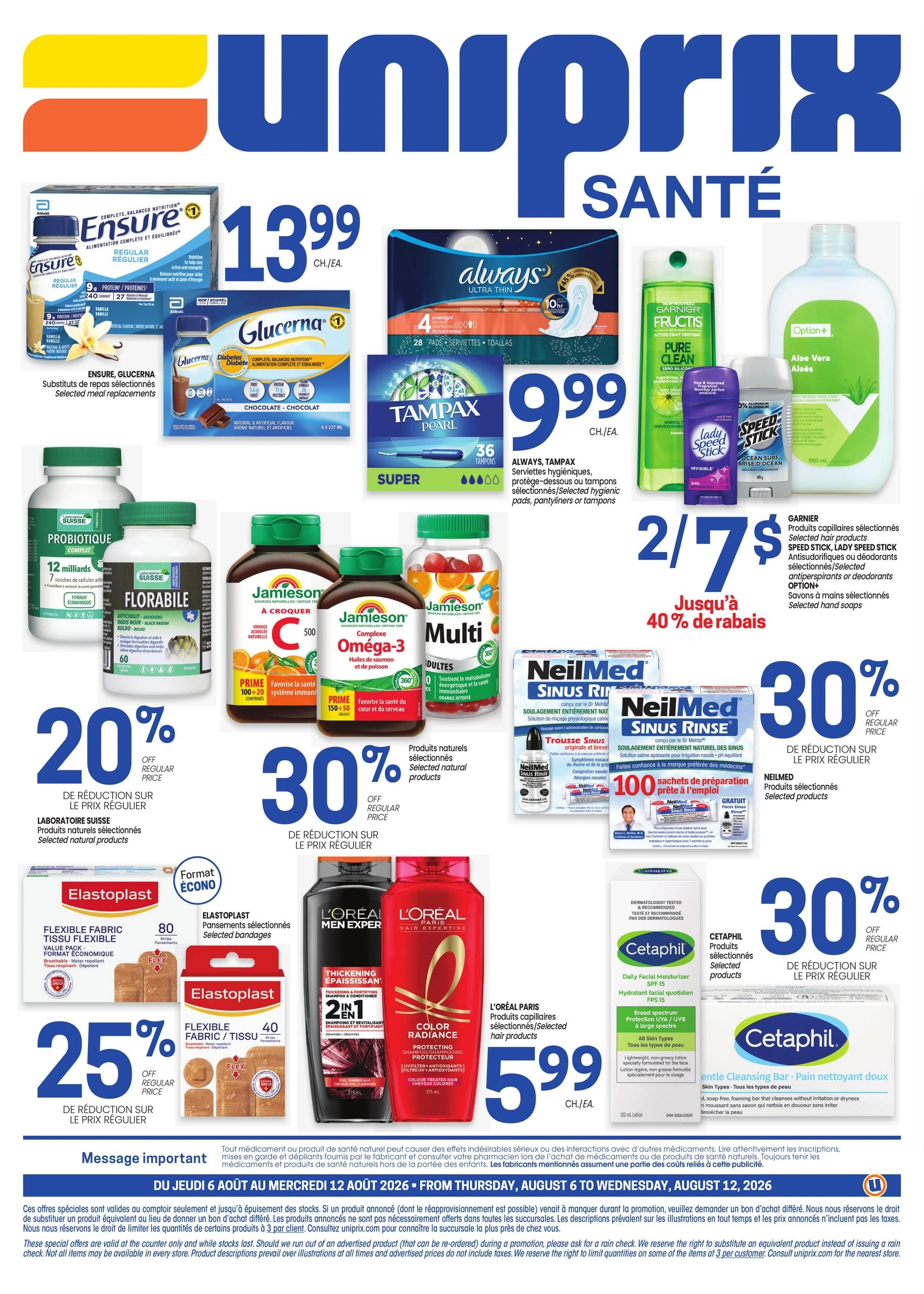 Uniprix Sante flyer page 4