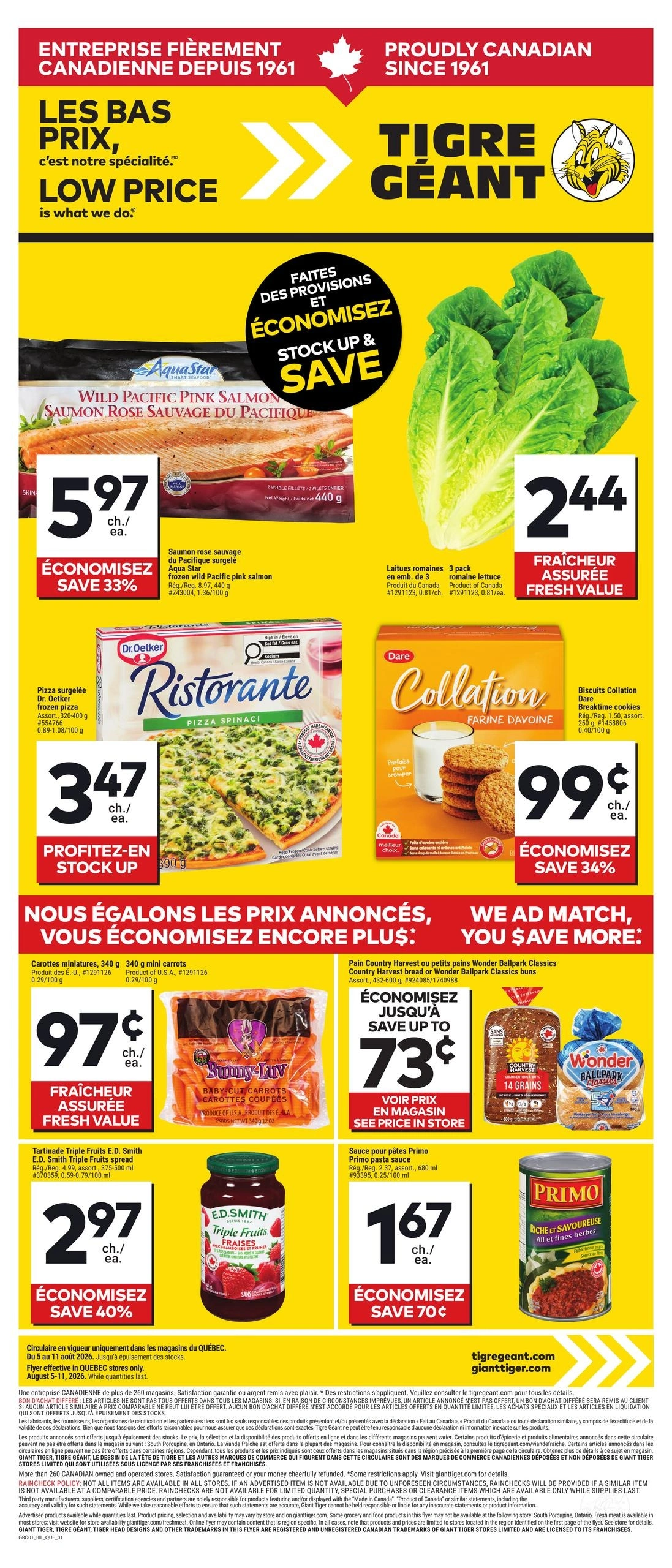 Giant Tiger flyer page 1