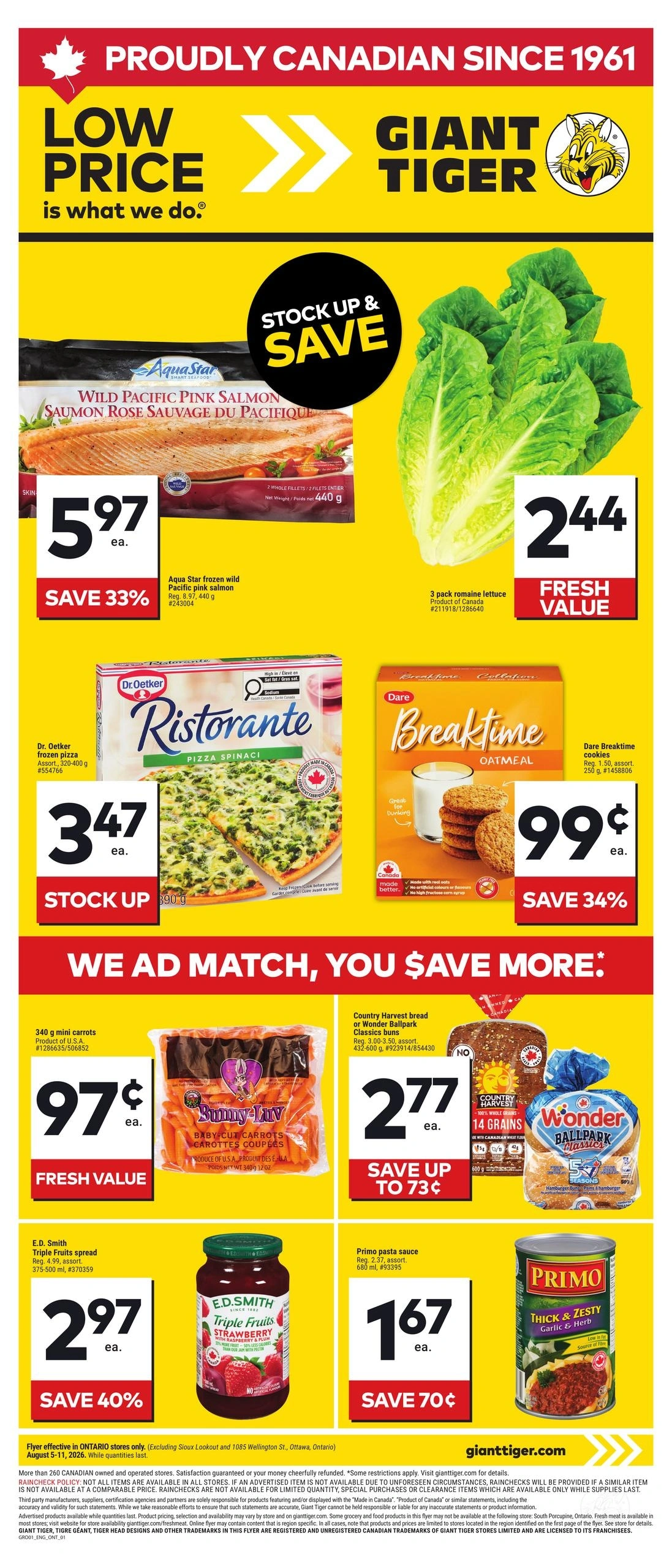 Giant Tiger flyer page 1