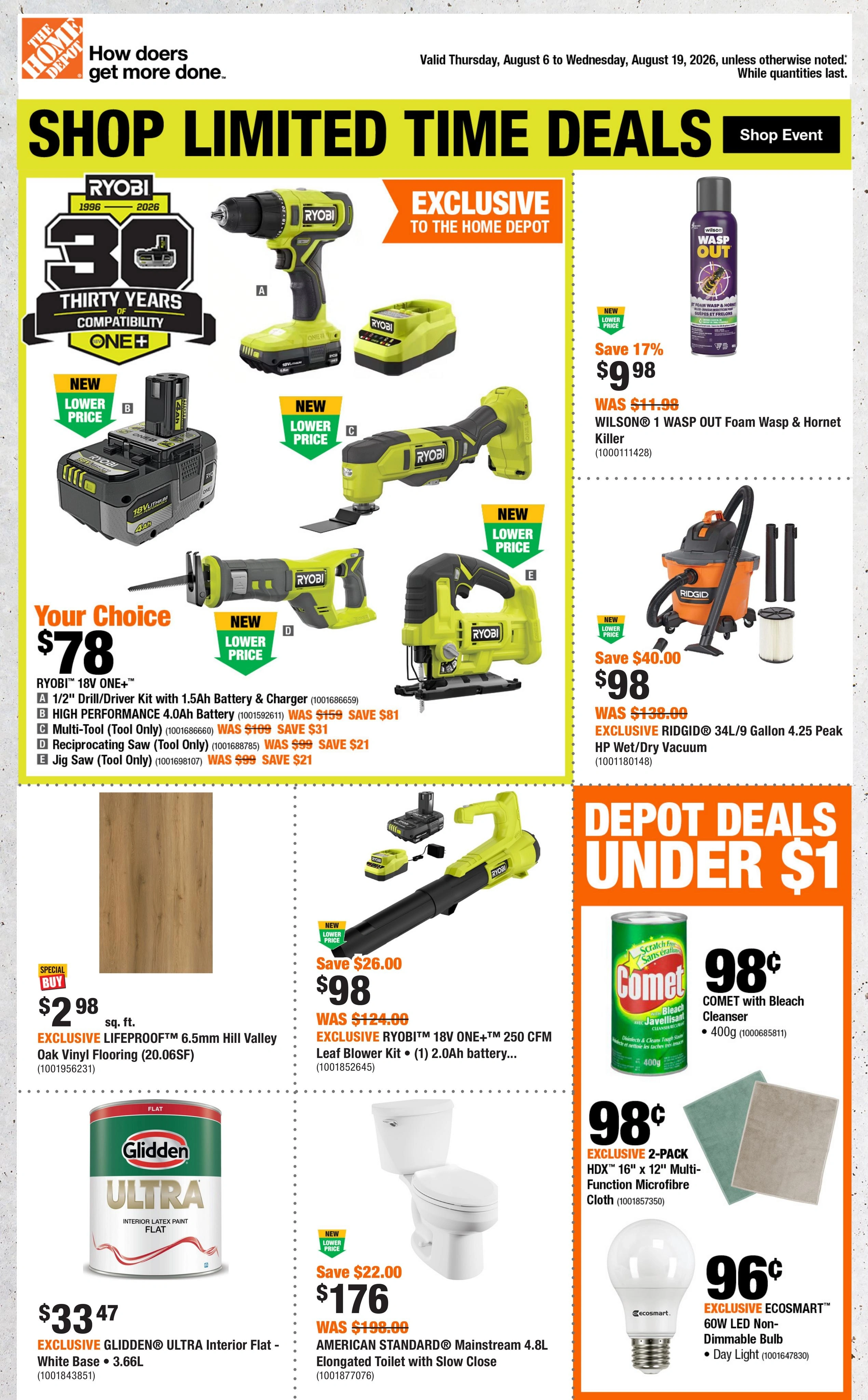 Home Depot flyer page 1