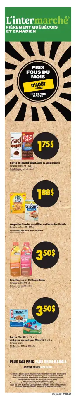 L'Inter-Marché Weekly Flyer - Valid Thursday, August 06 - Wednesday, August 12