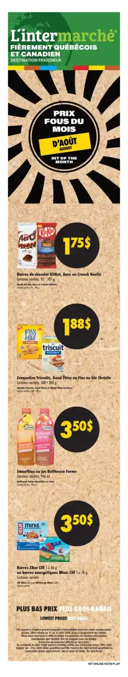 L'Inter-Marché International Weekly Flyer - Valid Thursday, August 06 - Wednesday, August 12