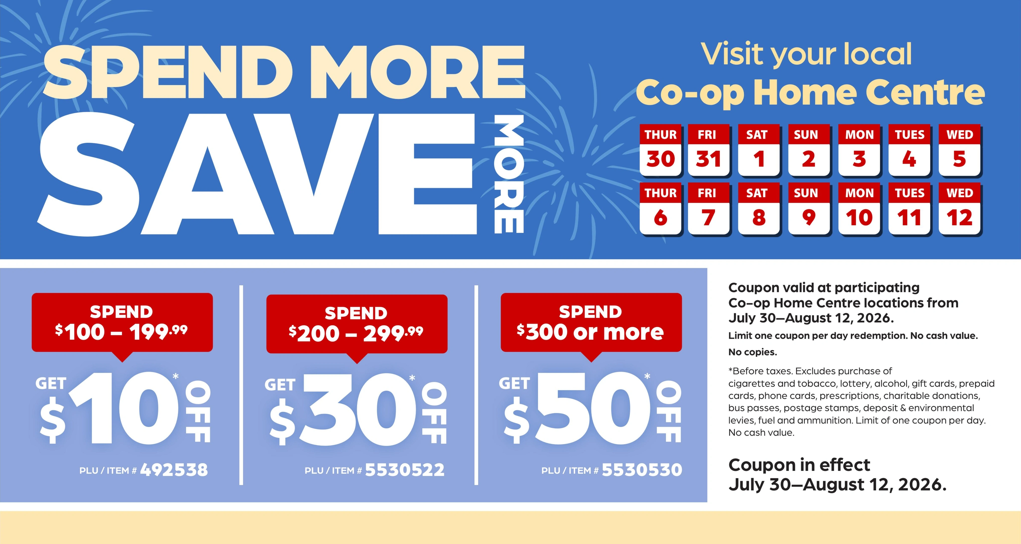 Co-op Home Centre flyer page 2