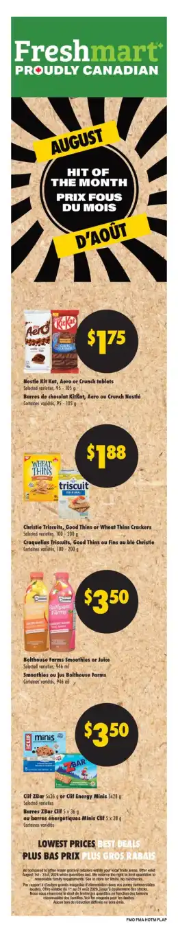 Freshmart Weekly Flyer - Valid Thursday, August 06 - Wednesday, August 12