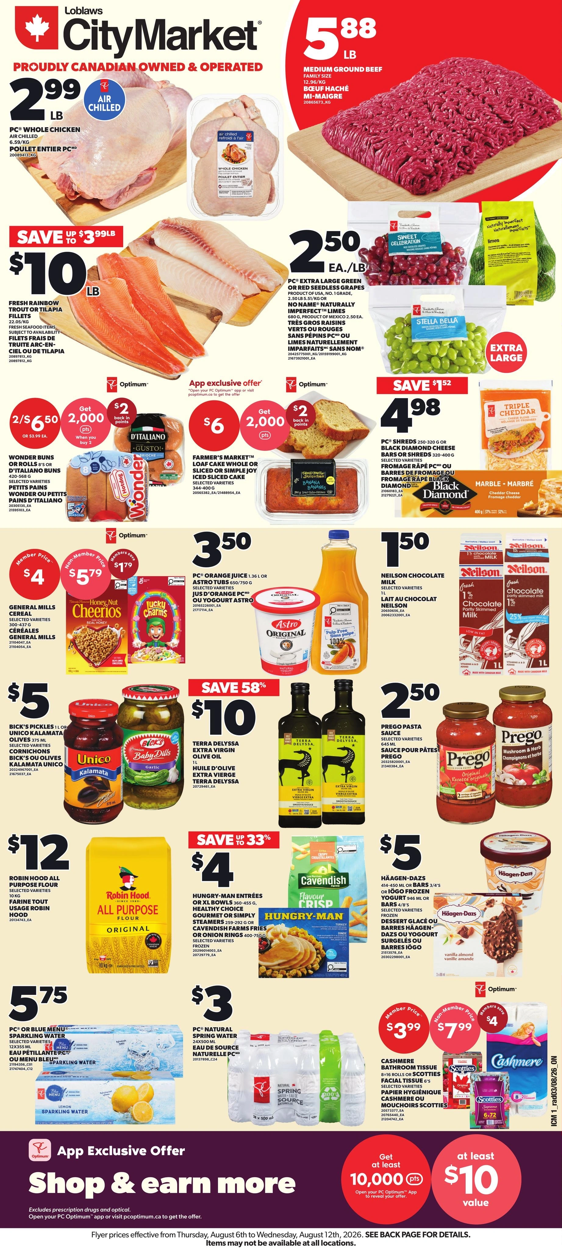 Independent City Market flyer page 1