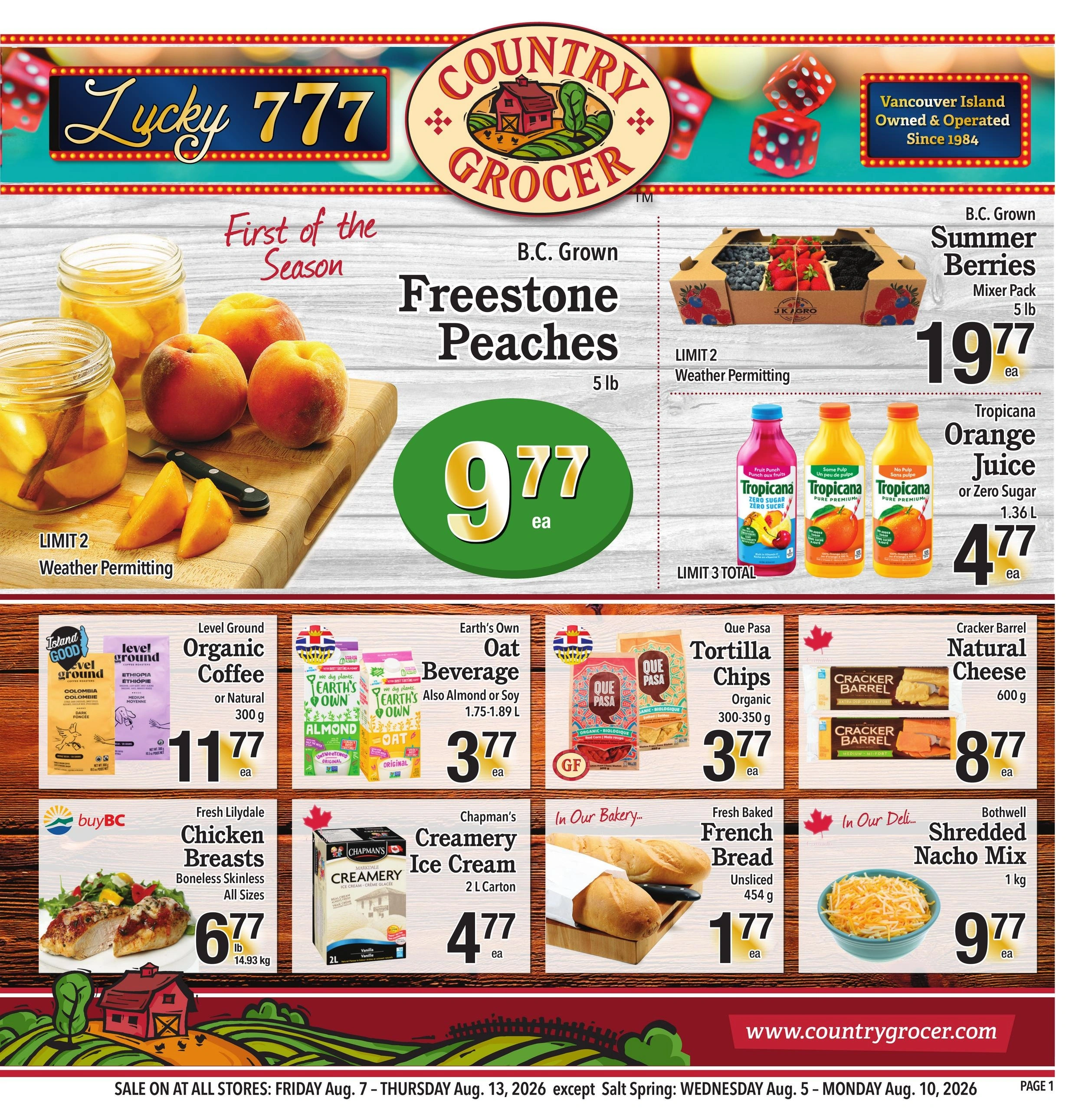 Country Grocer flyer page 1