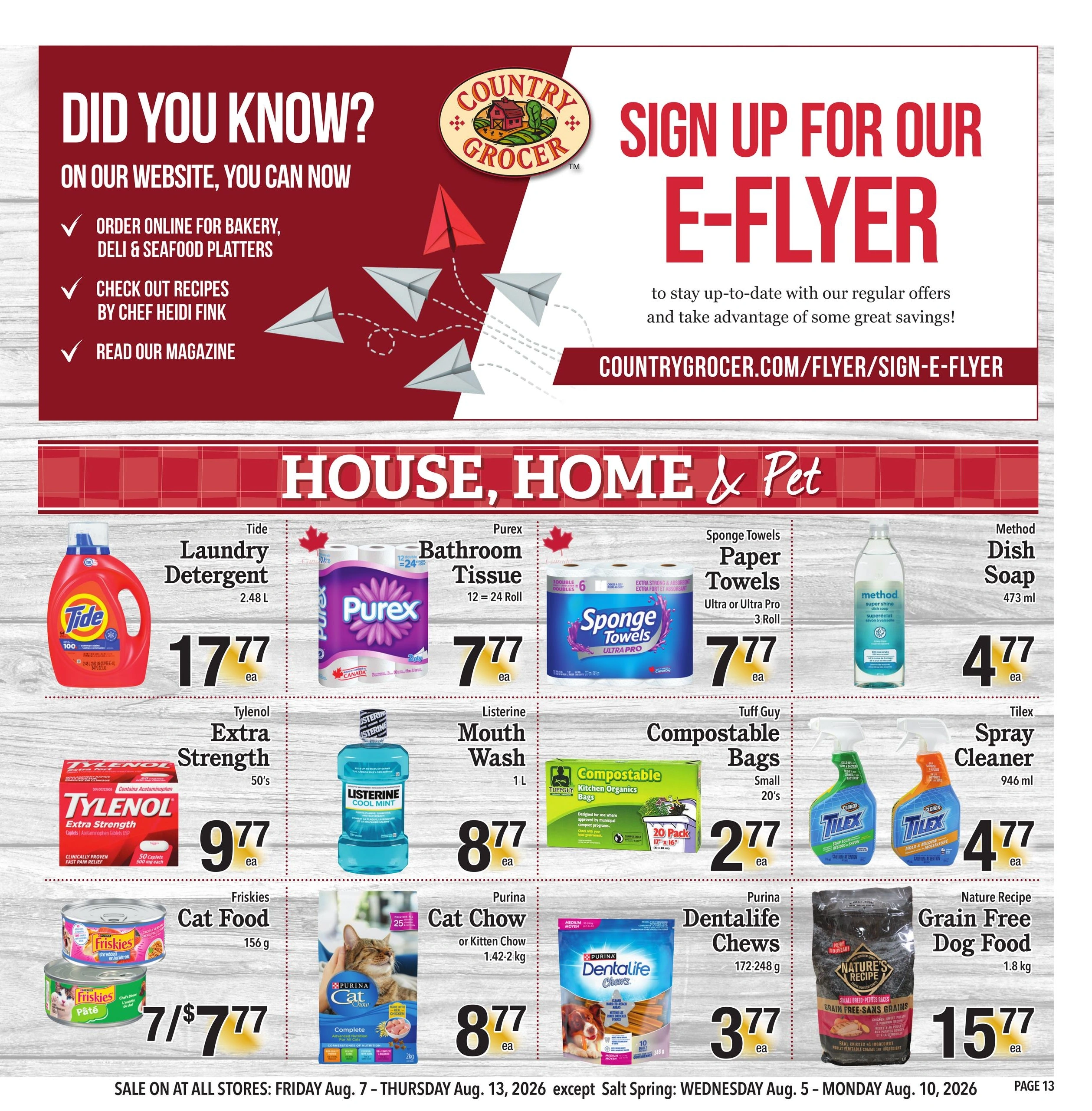 Country Grocer flyer page 13