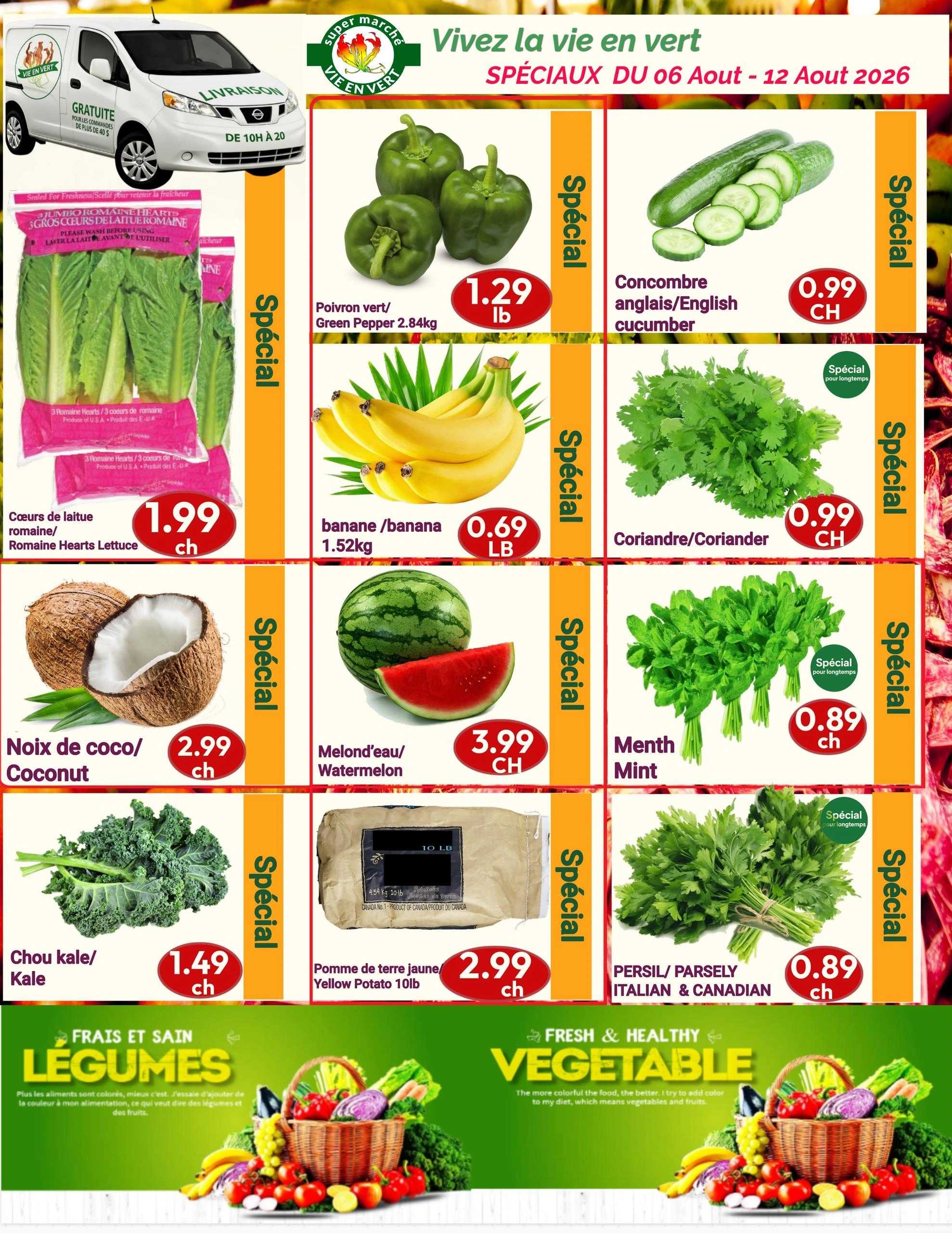 Vie En Vert flyer page 1
