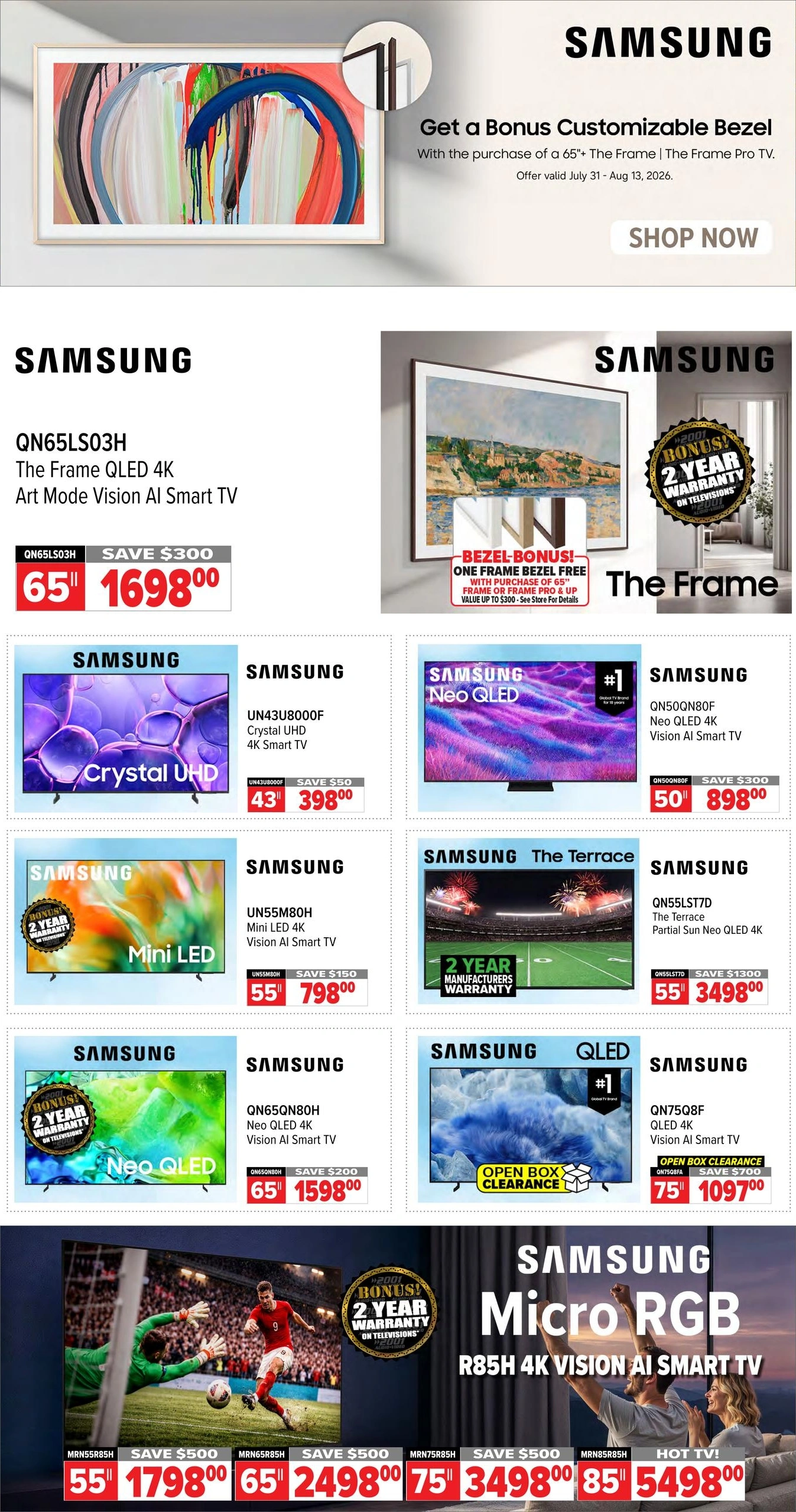 2001 Audio Video flyer page 3