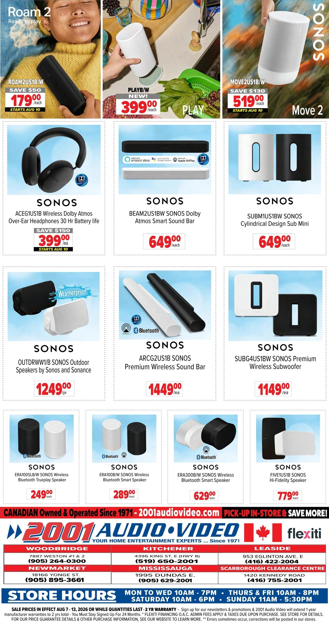 2001 Audio Video flyer page 15