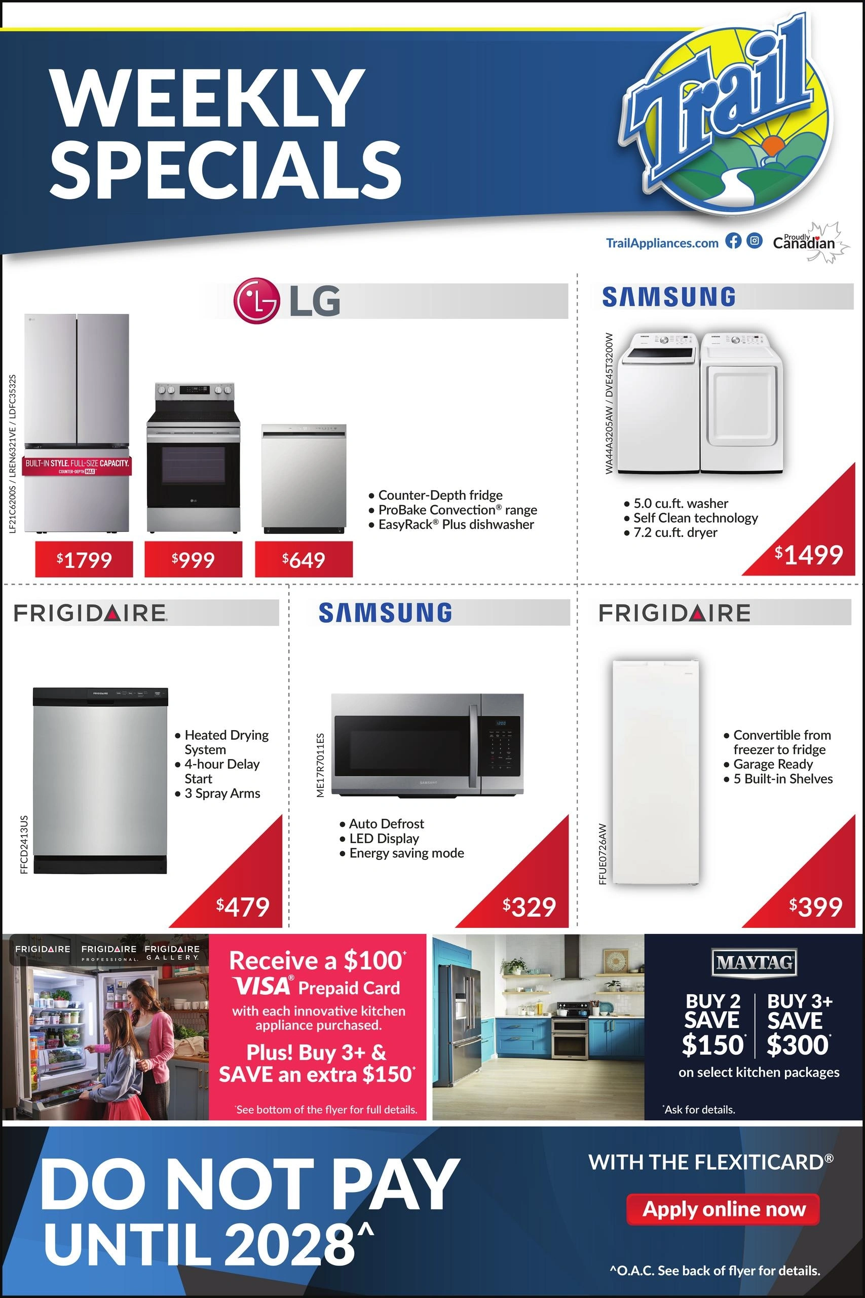 Trail Appliances flyer page 1
