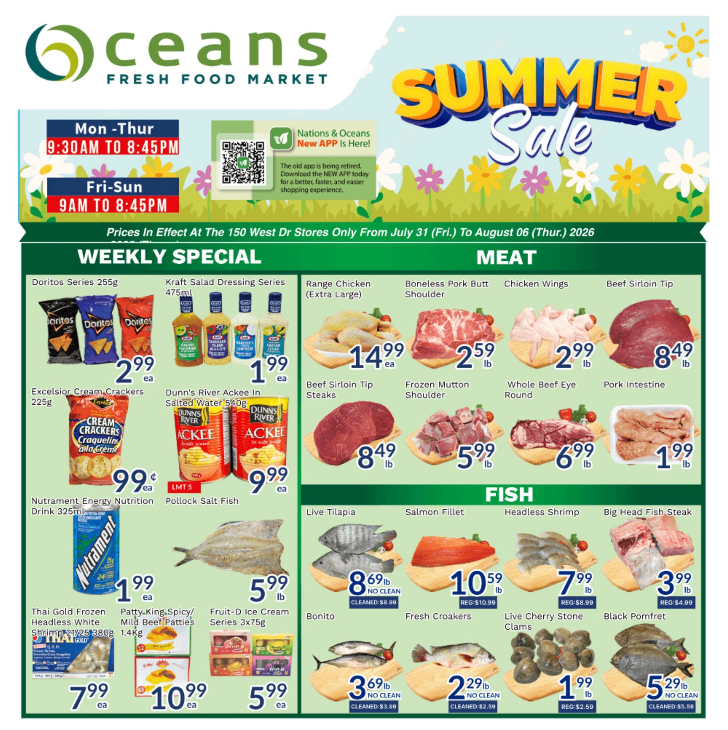 Oceans Fresh Food Market flyer page 1