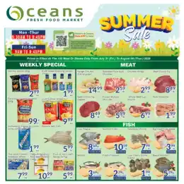 Oceans Fresh Food Market Indexed Weekly