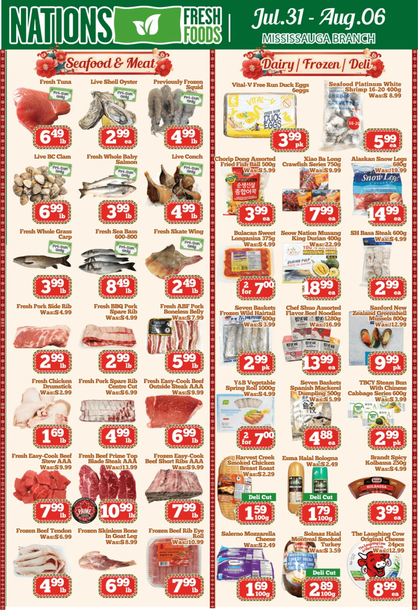 Nations Fresh Foods flyer page 1