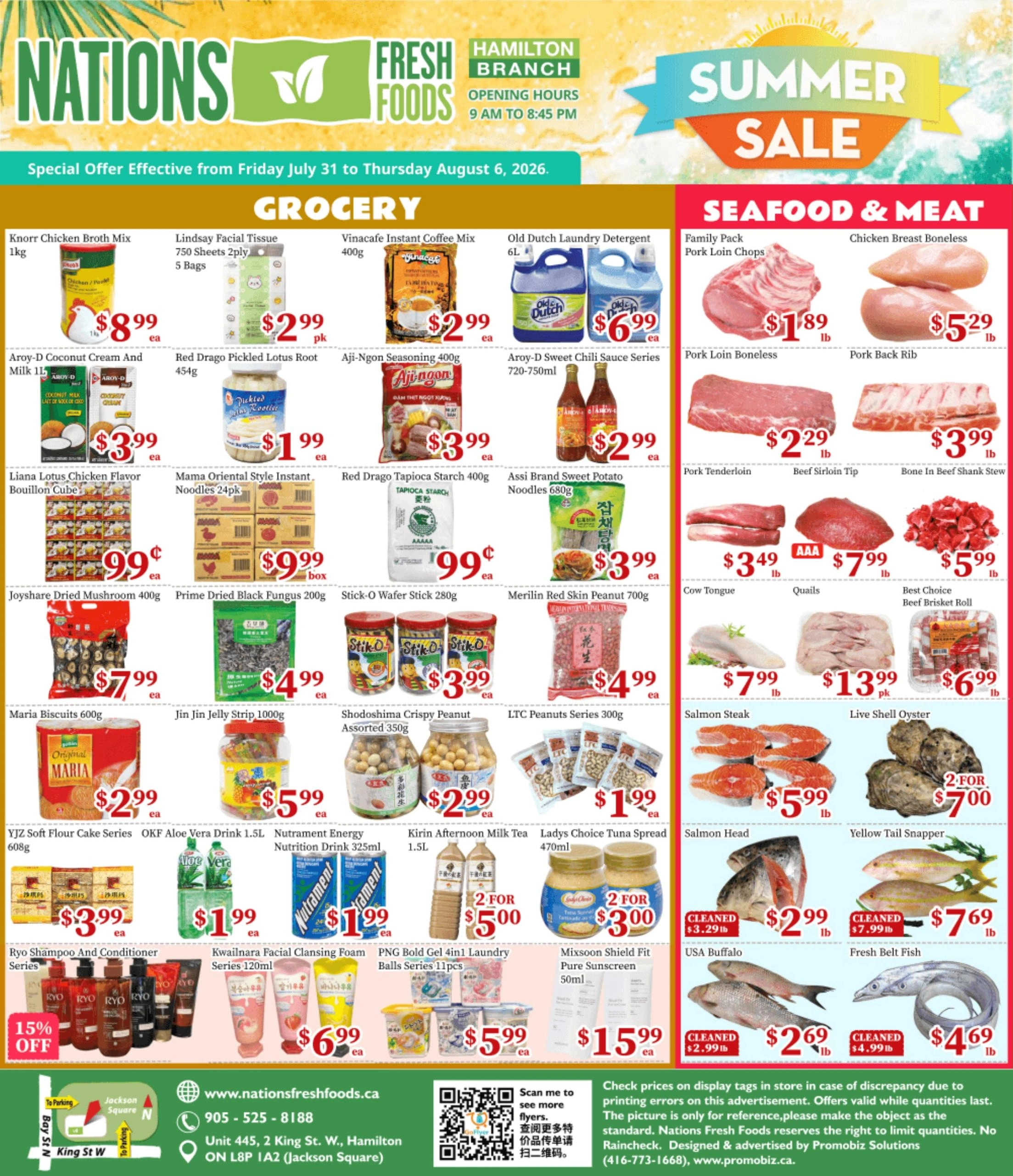 Nations Fresh Foods flyer page 1