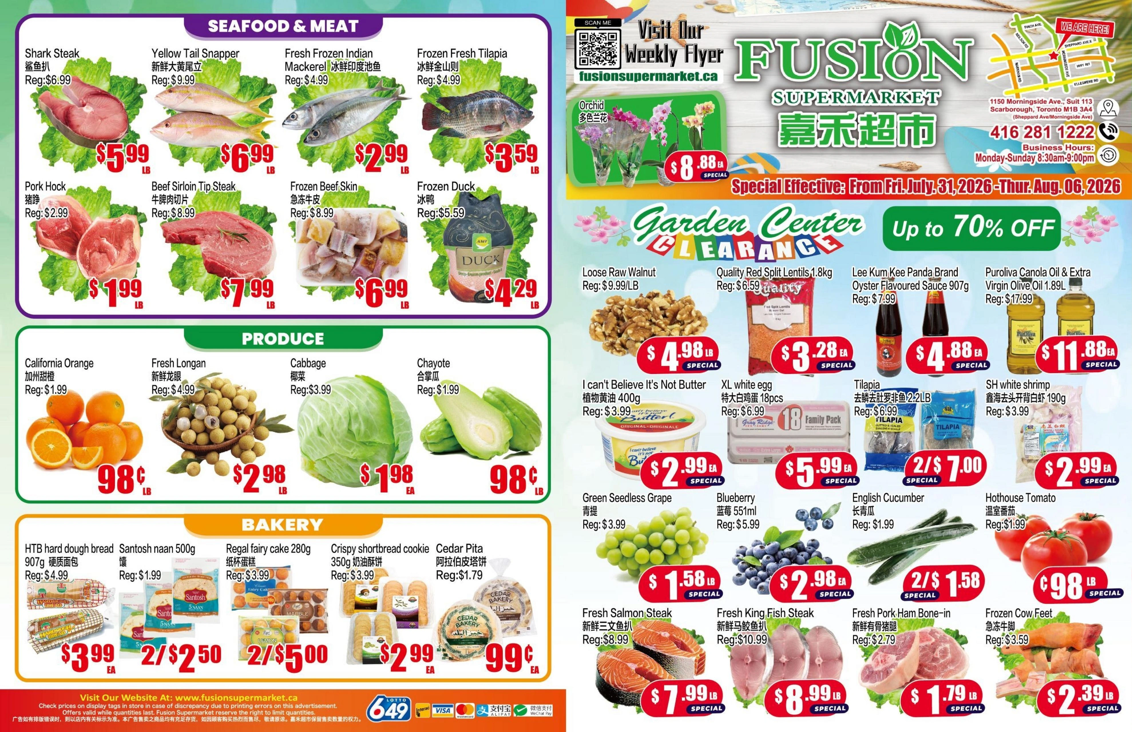 Fusion Supermarket flyer page 1