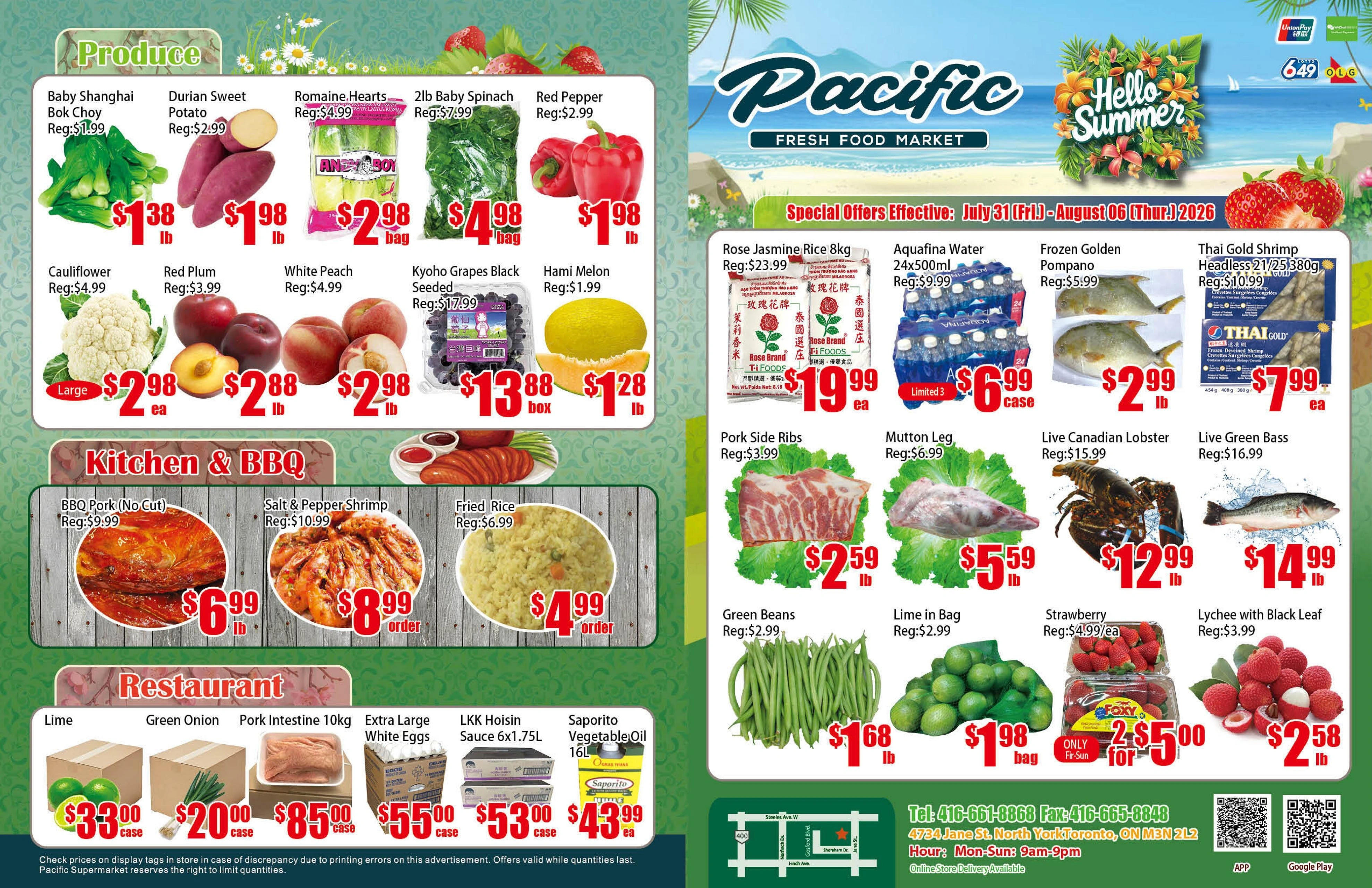 Pacific Fresh Food Market flyer page 1