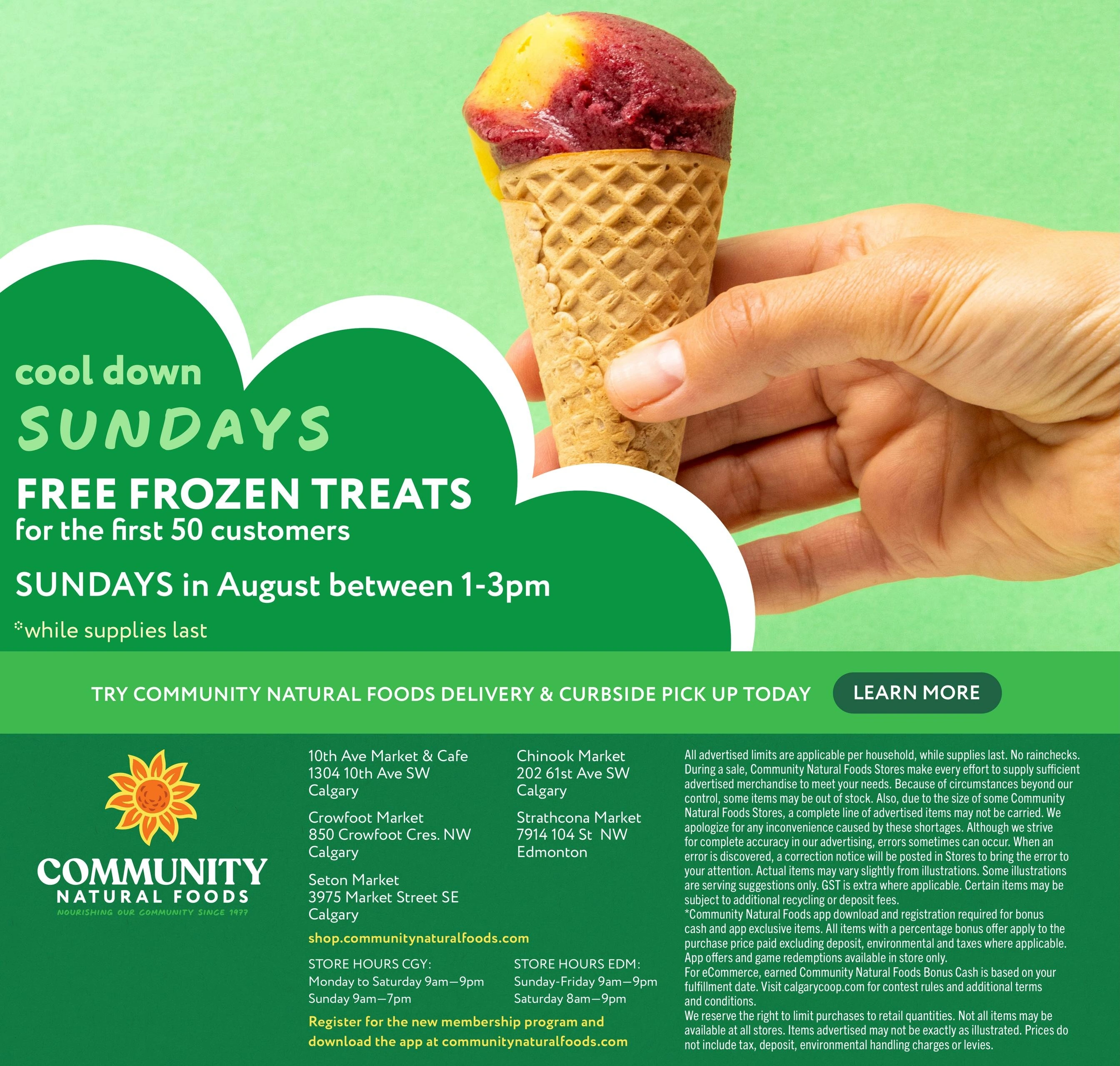 Community Natural Foods flyer page 13