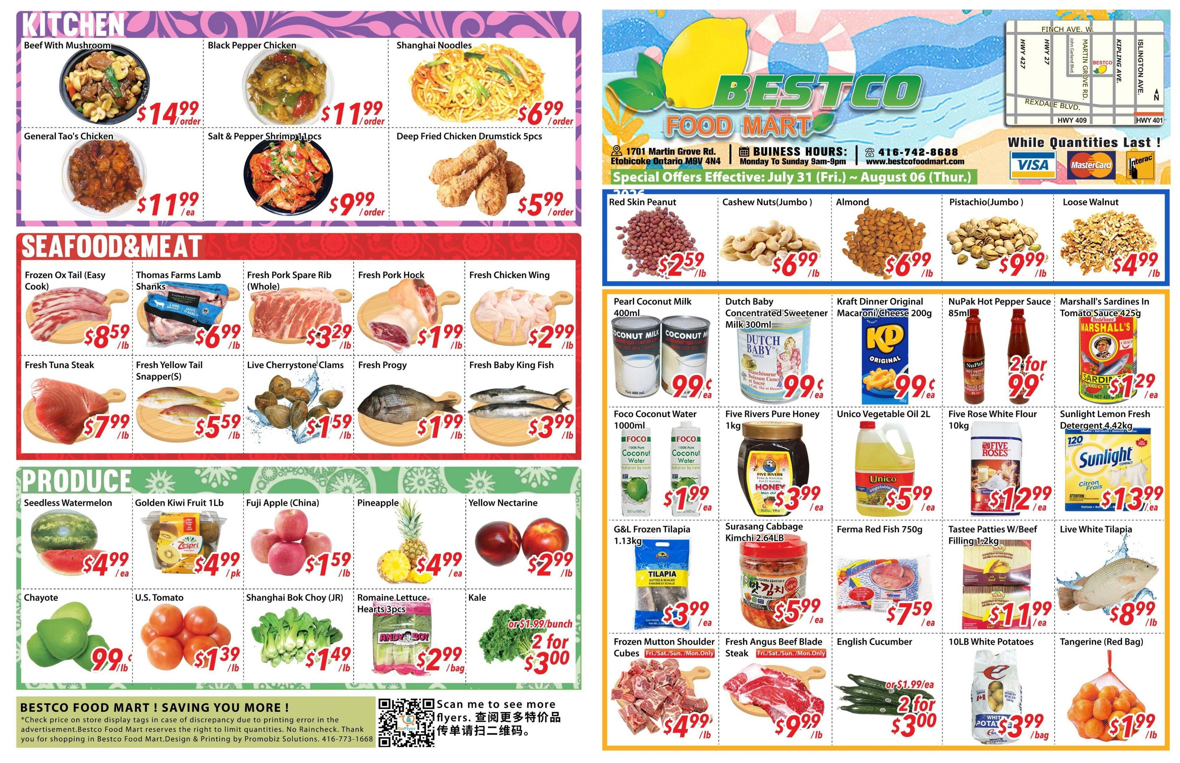 Bestco Foodmart flyer page 1