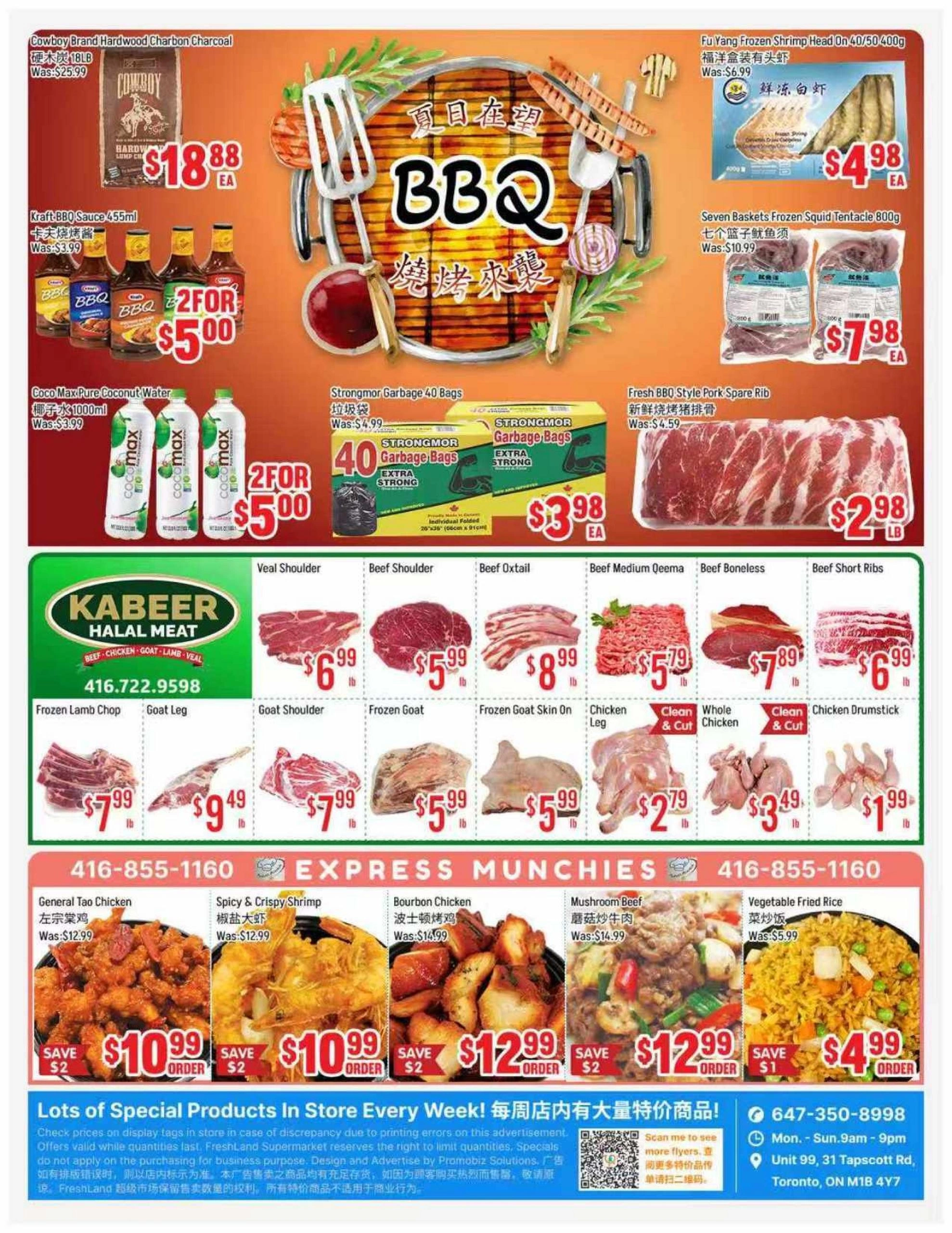 Fresh Land Supermarket flyer page 1