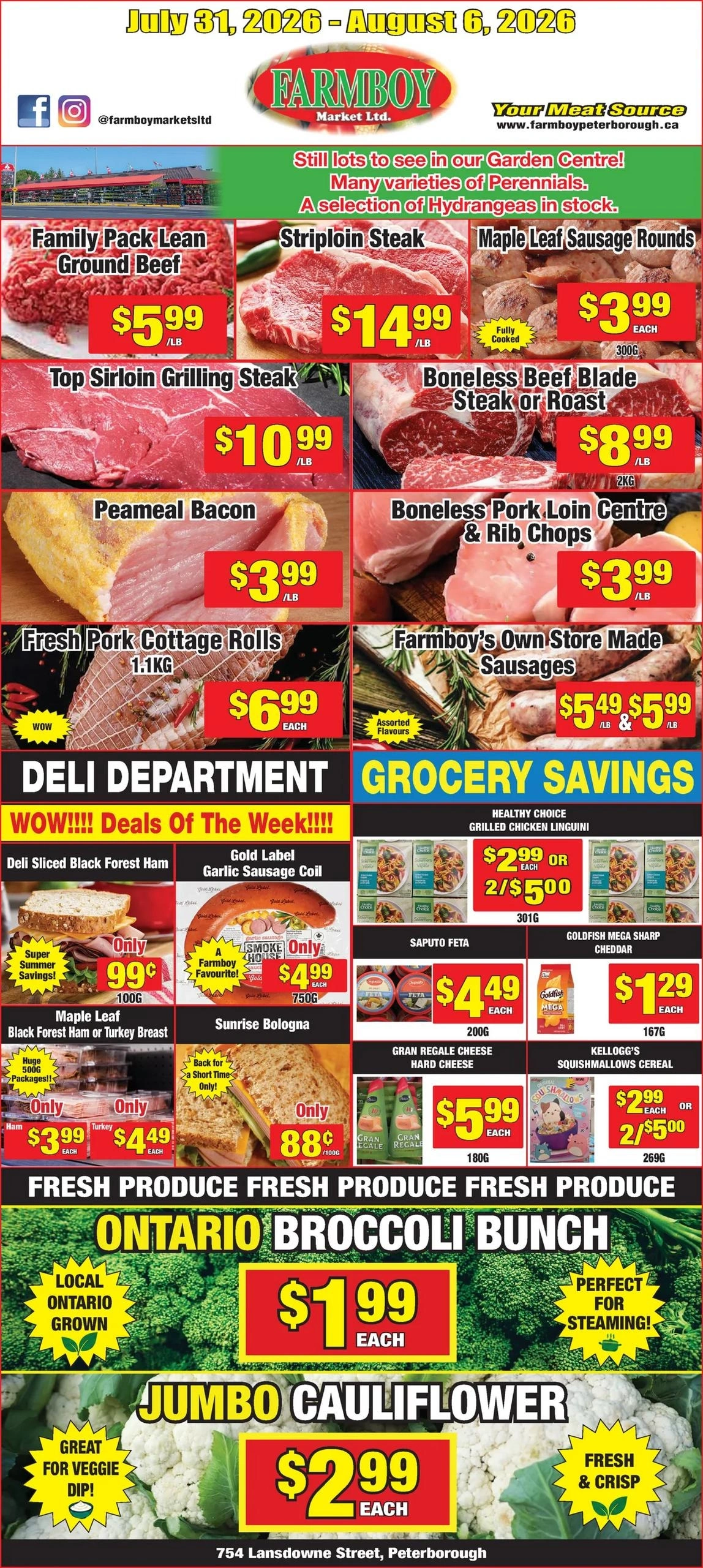 Farmboy Markets Ltd flyer page 1