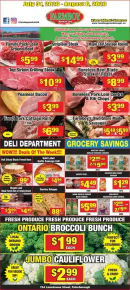 Farmboy Markets Ltd Indexed Weekly