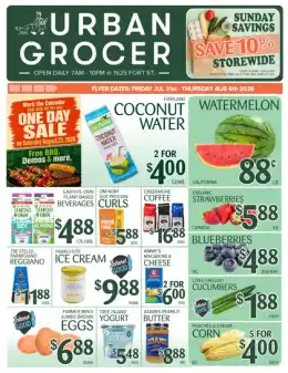 Urban Grocer Indexed Weekly