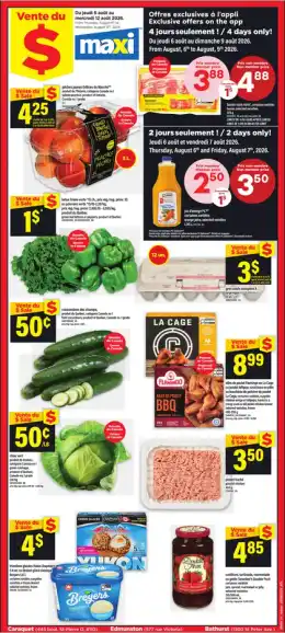 Maxi Weekly Flyer - Valid Thursday, August 06 - Wednesday, August 12