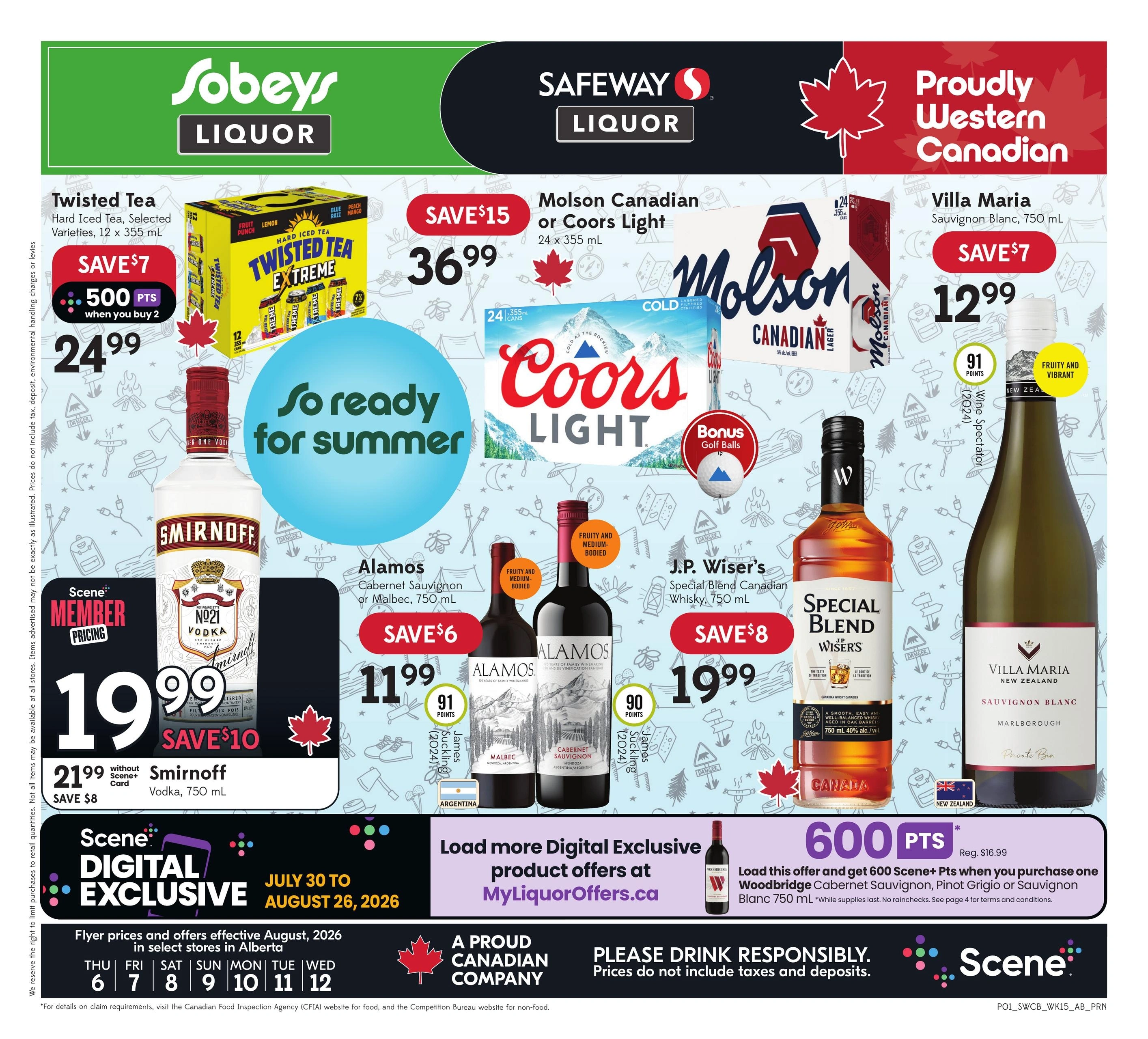 Sobeys & Safeway Liquor flyer page 1