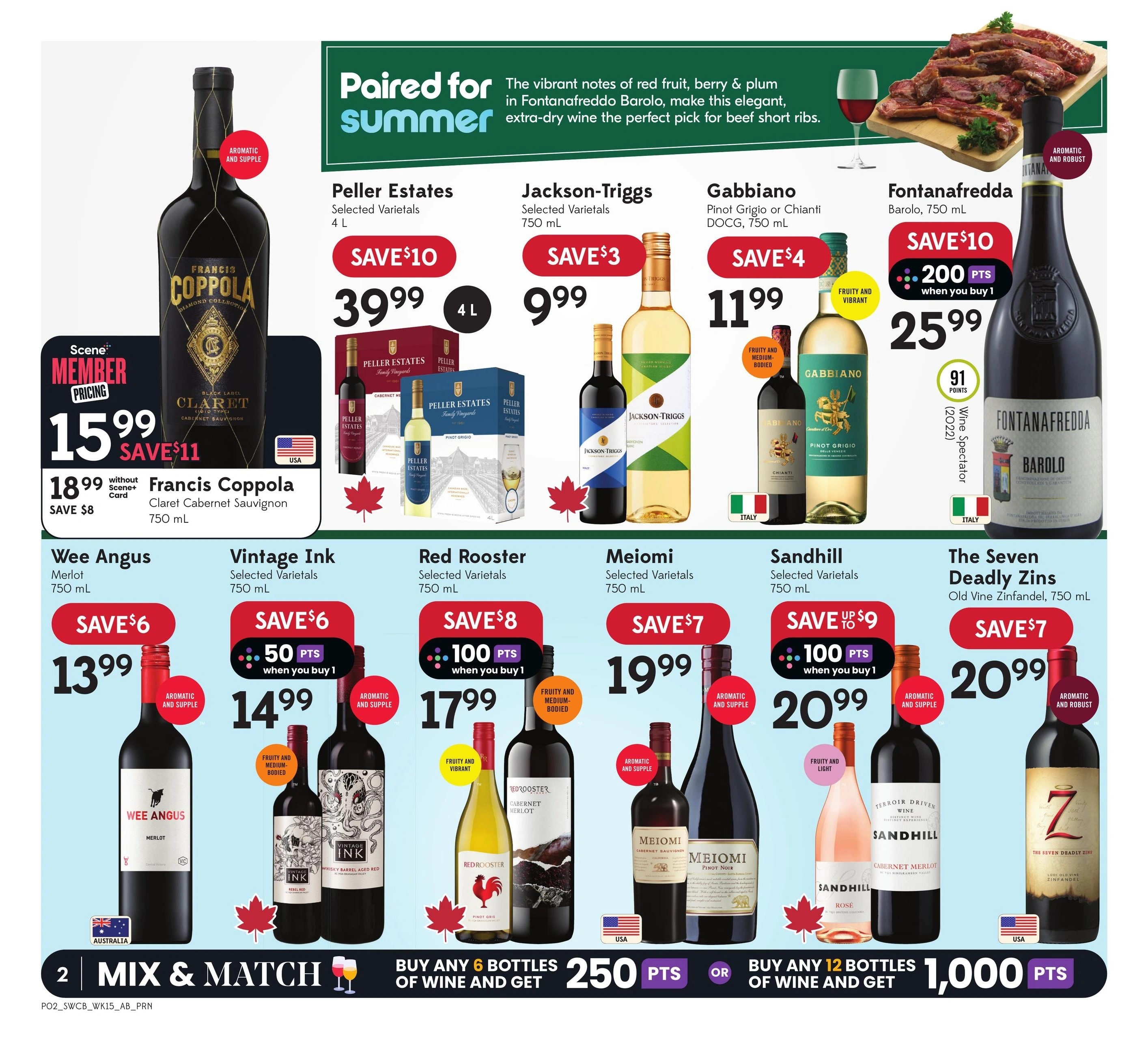 Sobeys & Safeway Liquor flyer page 2
